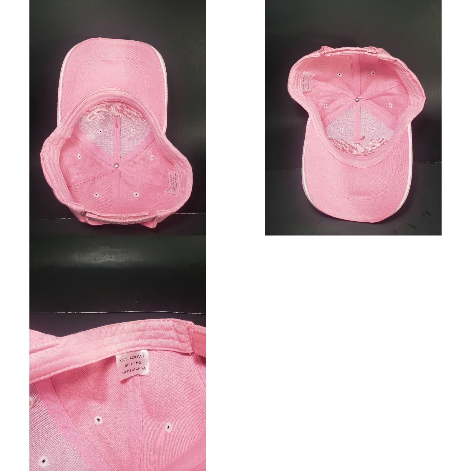 Pinko Las Vegas Women's Pink Embroidered Adjustable Hat Baseball Cap Embroidered Logo Strap Adjustable Canvas 100% Cotton, Pink, Women, Casual, Hat Size ONE SIZE - 8 Thumbnail