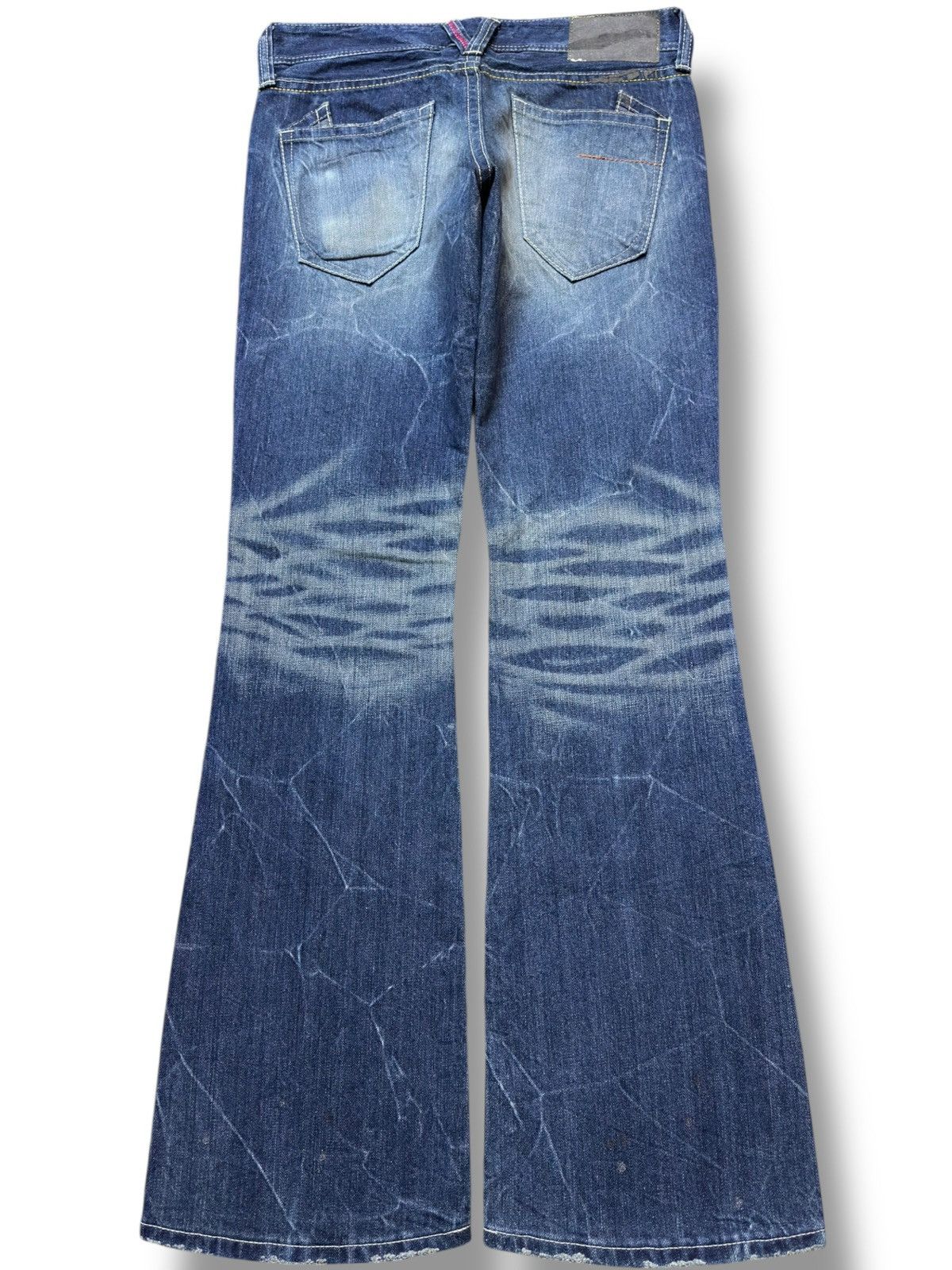 Vanquish Vintage Vanquish Flare Mudwash Studded Grunge Denim Size US 30 / EU 46 - 6 Thumbnail