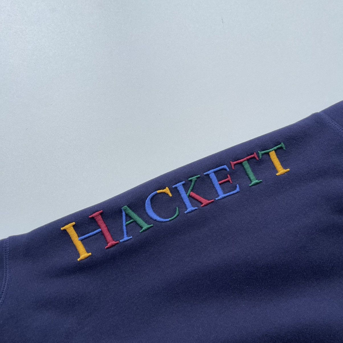 Hackett Hackett London Multi Logo Sweatshirt Navy Size US S / EU 44-46 / 1 - 5 Thumbnail