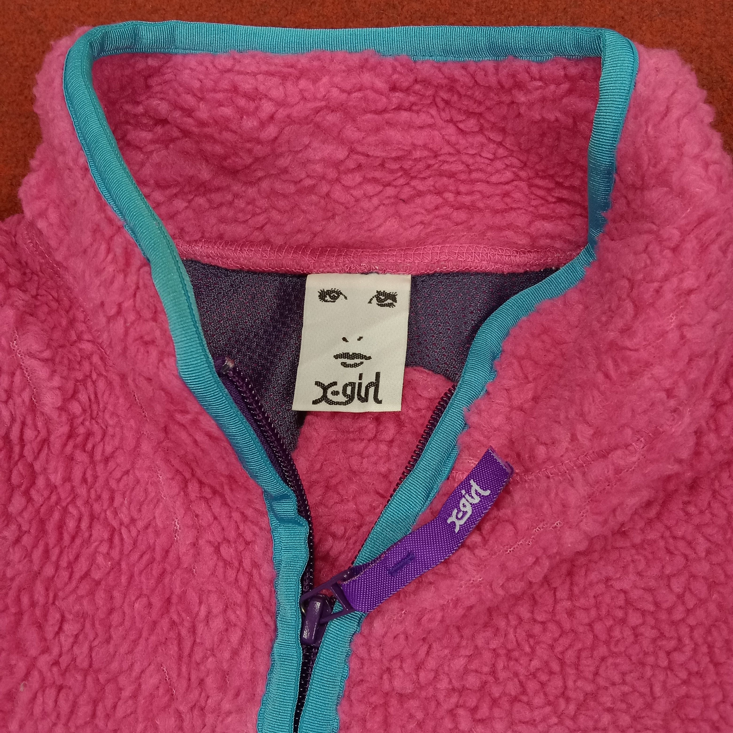 Japanese Brand × Vintage X-Girl Japanese Streetwear Style Women Fleece Jacket Size S / US 4 / IT 40 - 6 Thumbnail