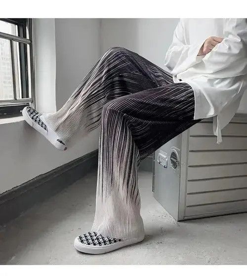 Japanese Brand × Vintage Man Casual Pants Harajuku Wide Leg Oversize Size US 30 / EU 46 - 1 Thumbnail