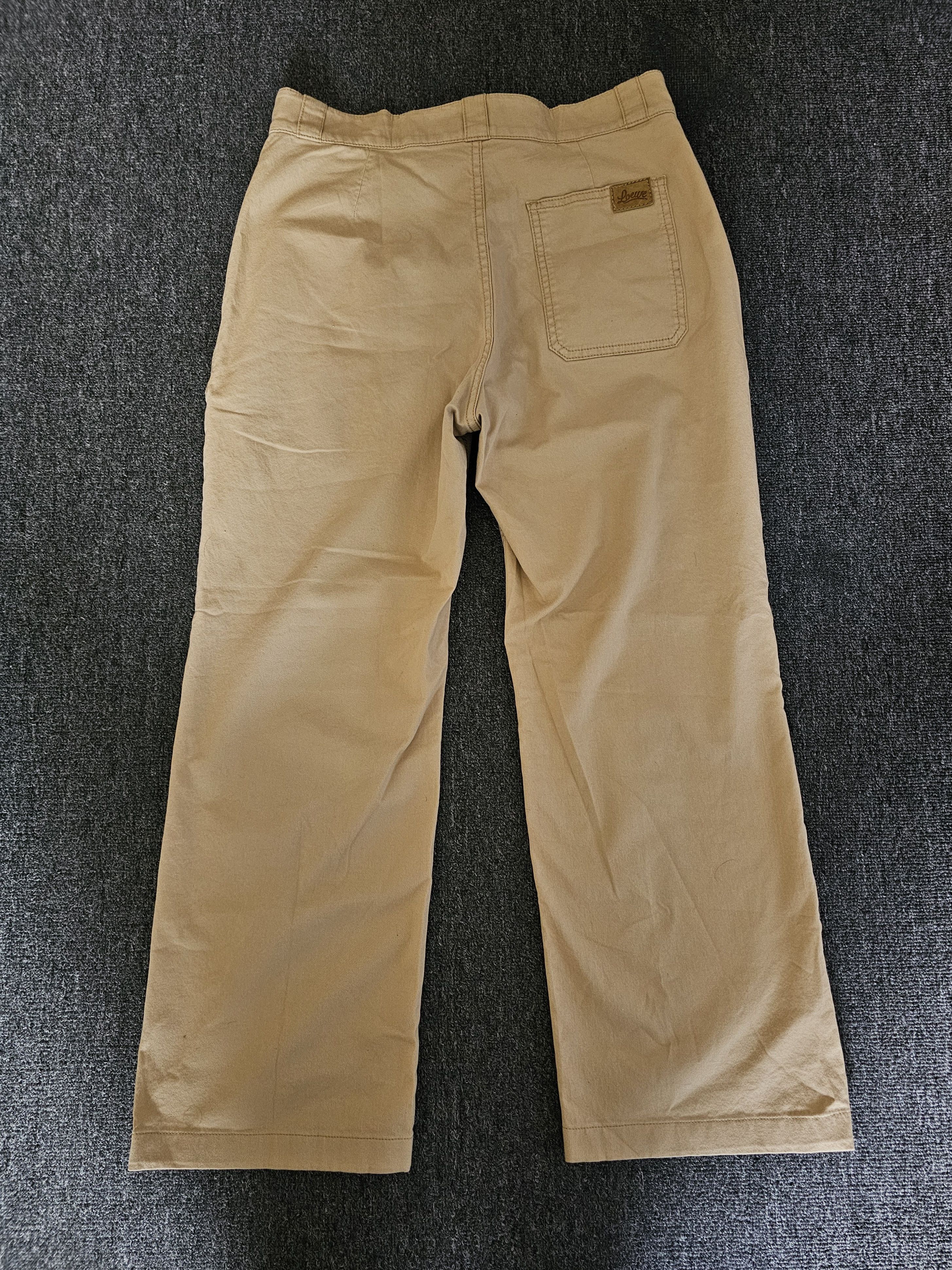 Loewe Loewe Unisex Khaki Wide-Leg Casual Pants Size 48 Size US 32 / EU 48 - 3 Thumbnail