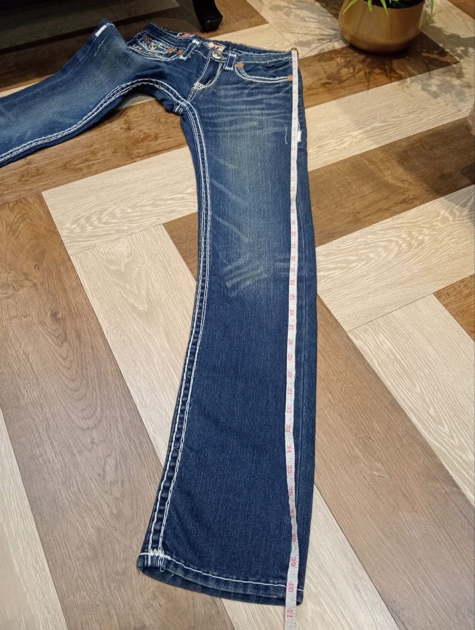 True Religion TRUE RELIGION BILLY SUPER T BLUE DENIM PANTS Size 27" / US 4 / IT 40 - 17 Thumbnail