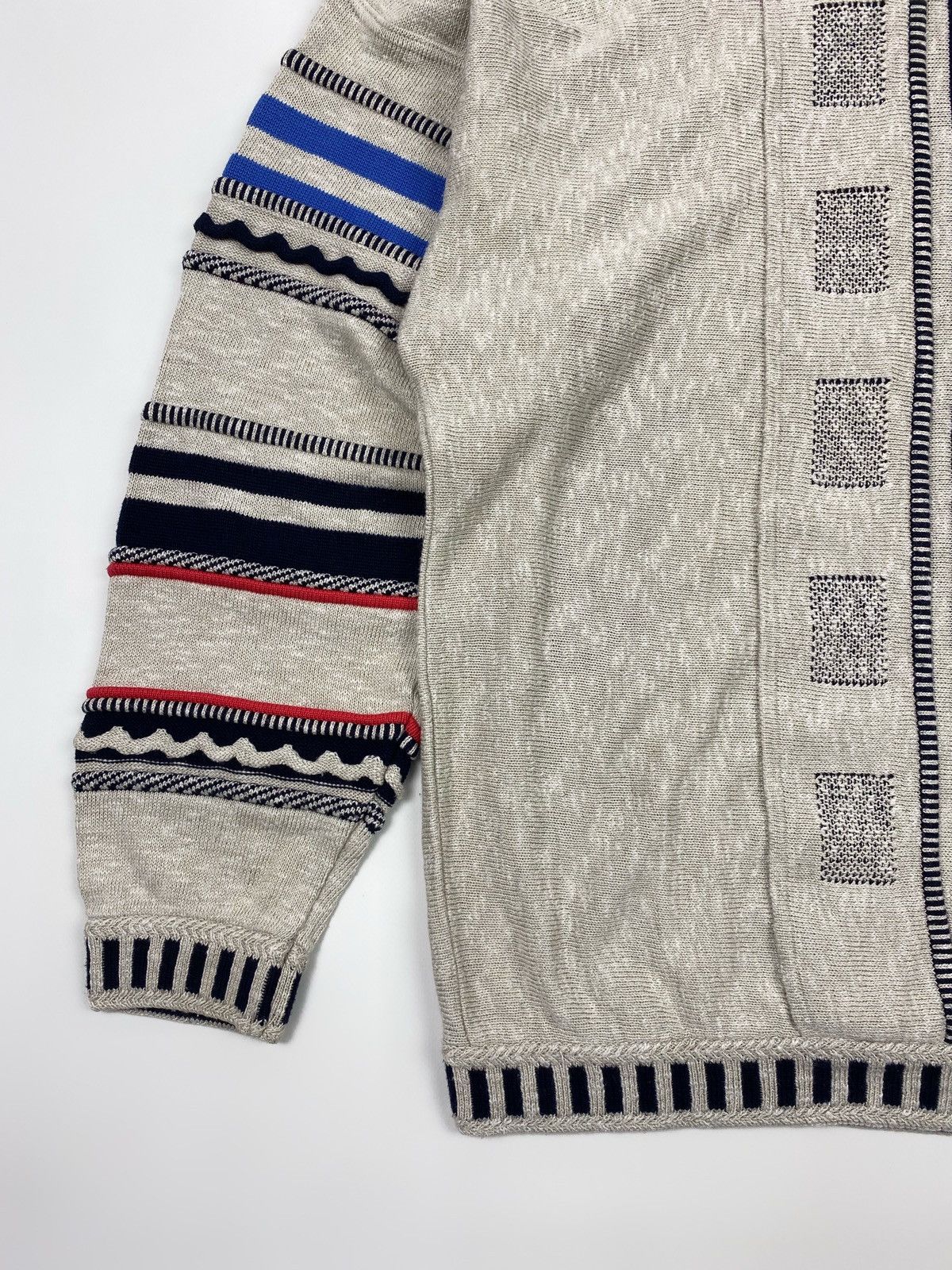 Carlo Colucci 1990’s Vintage Carlo Colucci Coloured 3D Cable Knit Sweater Size US XL / EU 56 / 4 - 10 Thumbnail
