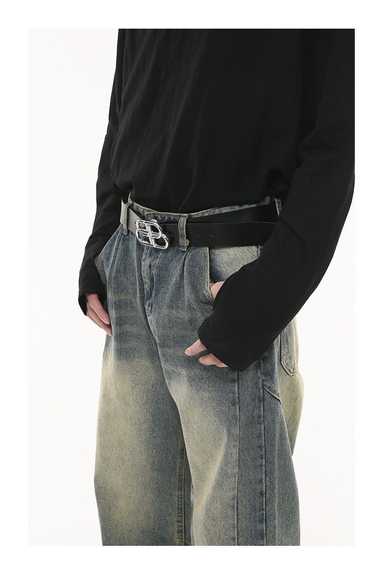 Japanese Brand × Jean Vintage distressed washed high street jeans loose Size US 32 / EU 48 - 6 Thumbnail