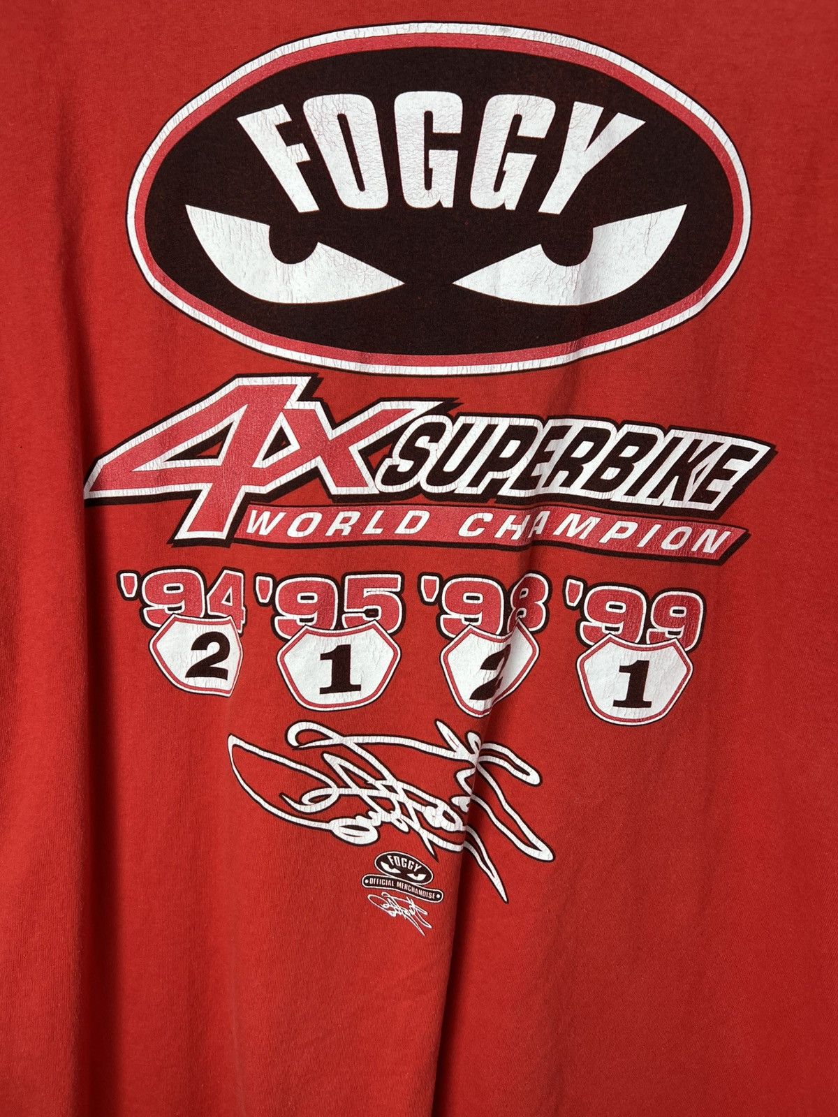 Ducati Vintage 1999 racing Carl Fogarty Ducati T-shirt Size US XXL / EU 58 / 5 - 5 Thumbnail