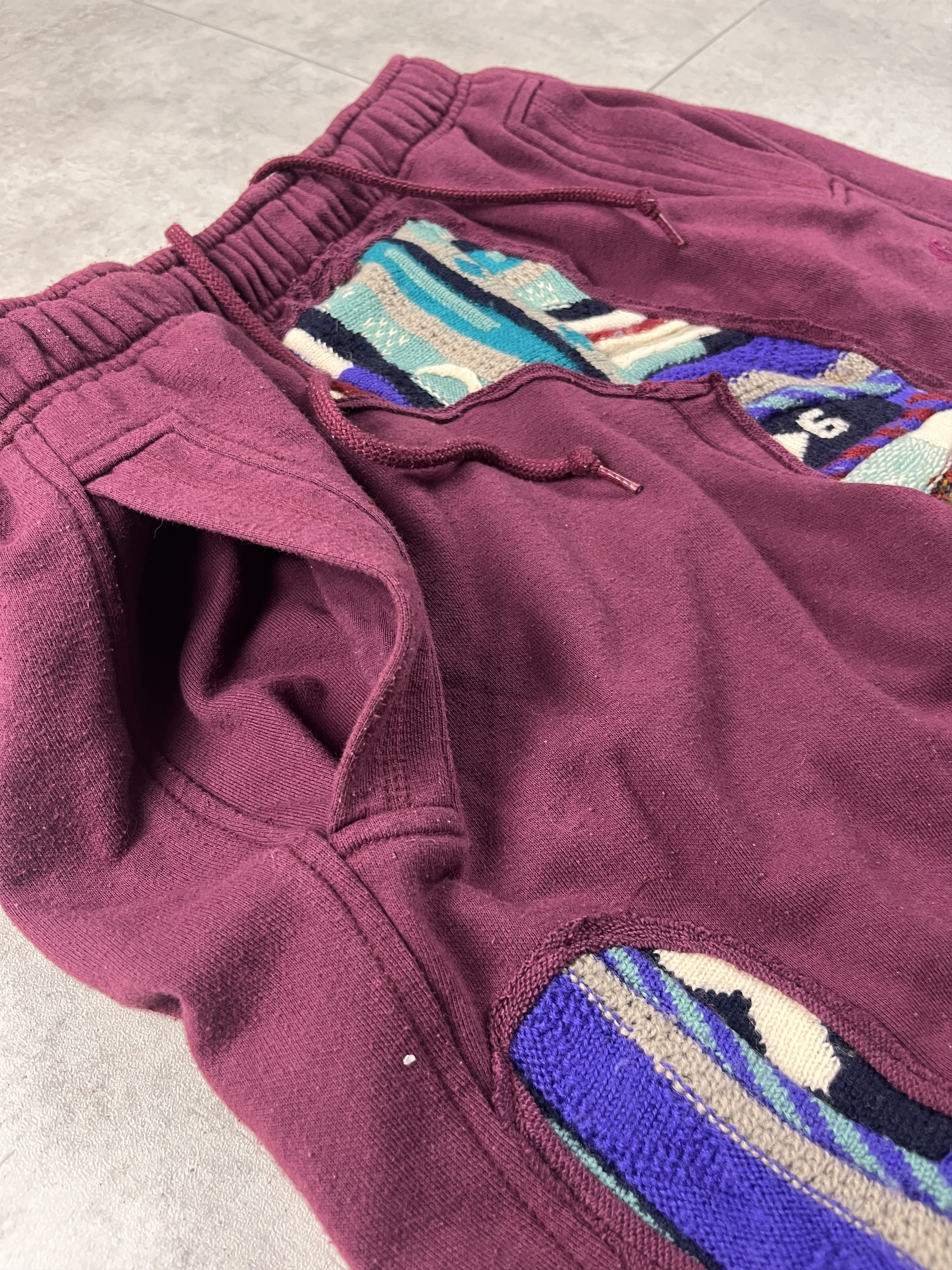 Japanese Brand × Nike × Vintage Custom VNTG NIKE x Coogi x Distorted.lab red sweatpants Size US 36 / EU 52 - 7 Thumbnail