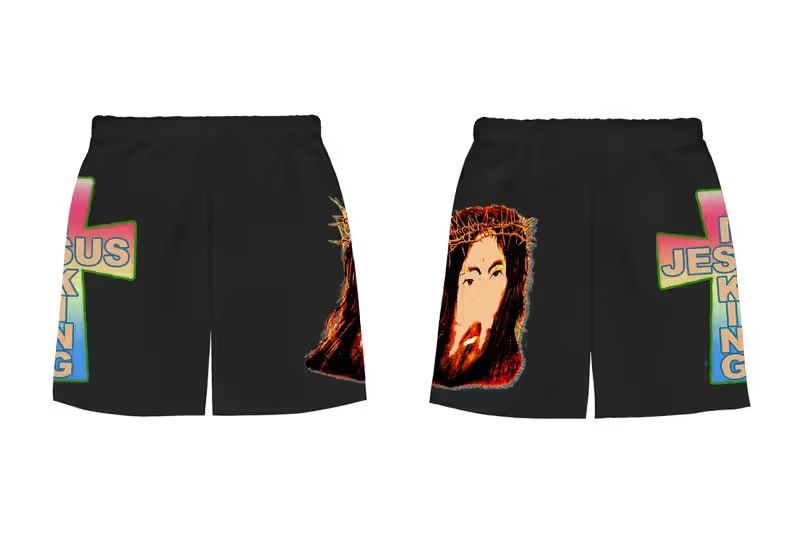 AWGE × Kanye West Yeezy x AWGE Jesus Shorts Size US 34 / EU 50 - 1 Thumbnail