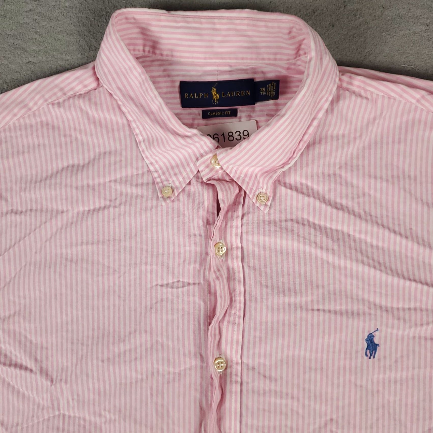 Ralph Lauren VINTAGE Ralph Lauren Shirt Mens 2XL Pink Striped Cotton Button-Up Long Sleeve Classic Preppy Size US XXL / EU 58 / 5 - 2 Thumbnail