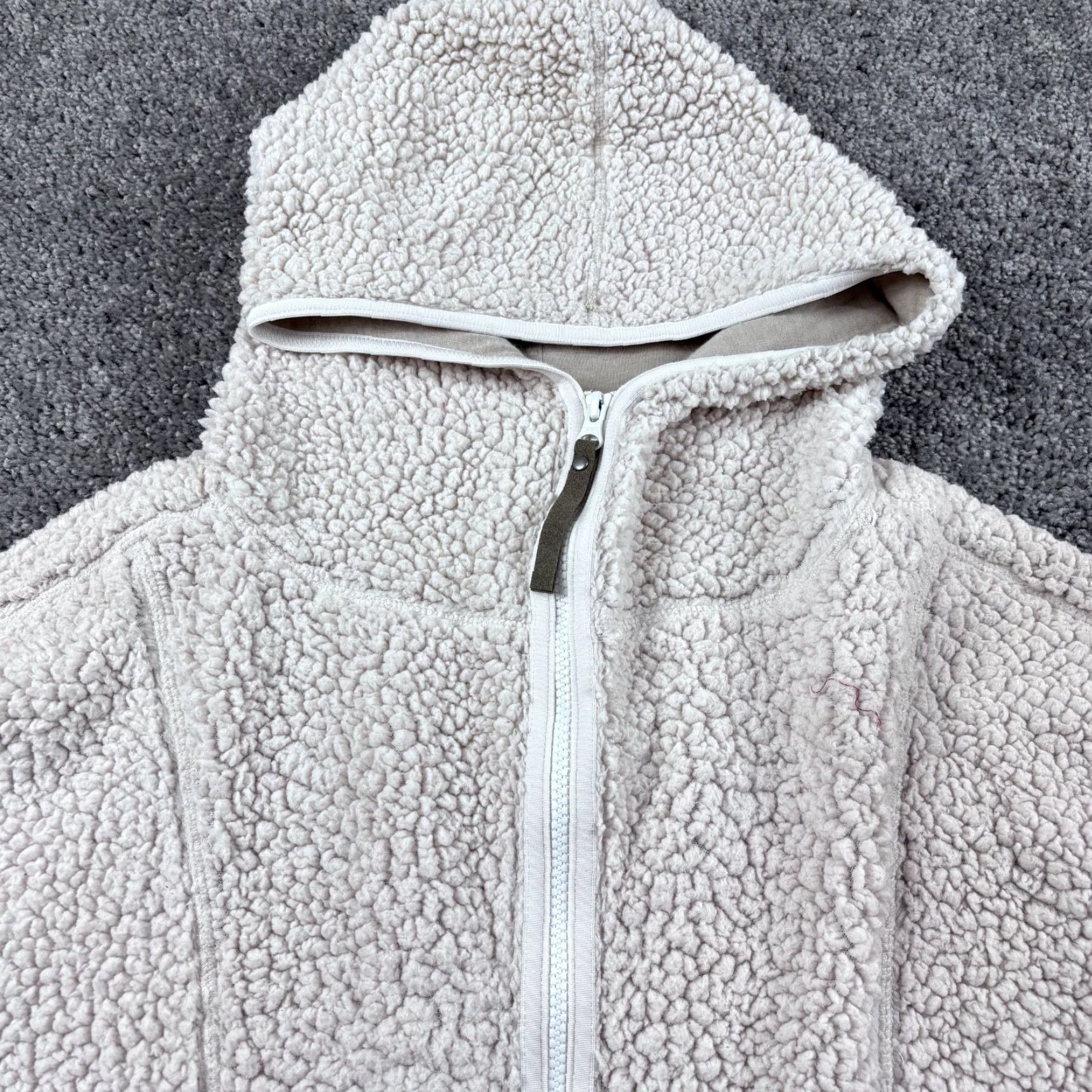 Prana Prana Permafrost Half Zip Sherpa High Pile Hoodie Womens M Beige Cozy Size M / US 6-8 / IT 42-44 - 2 Thumbnail