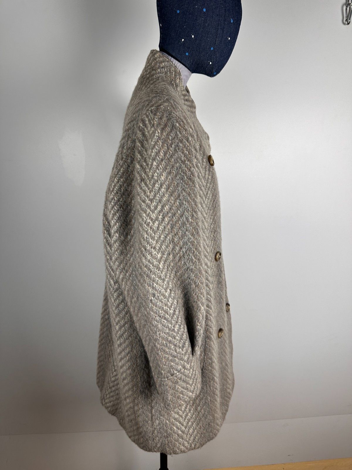 Other Vintage Llama Coat Herringbone Heavy Mohair Coat Size 46 Size M / US 6-8 / IT 42-44 - 7 Thumbnail