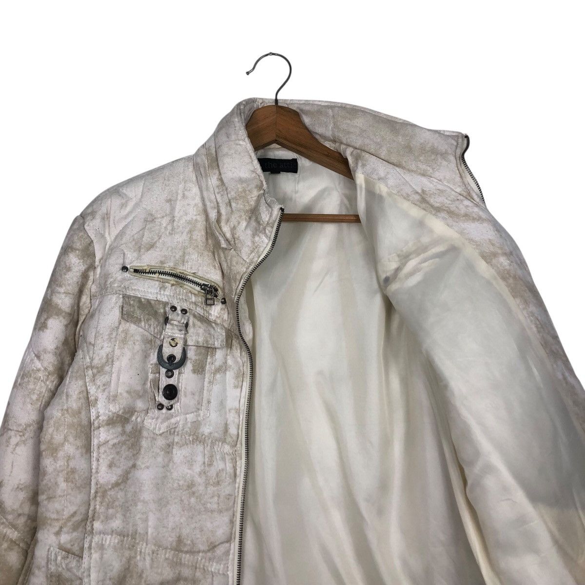 Japanese Brand in the Attic Tie-Dye Moto Jacket Zip Front Utility Pockets Size US L / EU 52-54 / 3 - 13 Thumbnail