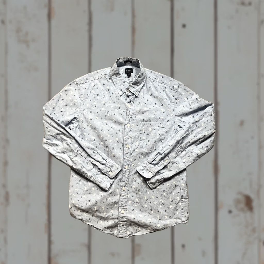 J.Crew VINTAGE J.CREW? No—Original is not vintage. J.CREW Slim Untucked Shirt Mens Medium Blue Floral Button Down Long Sleeve Shirt Size US M / EU 48-50 / 2 - 1 Thumbnail