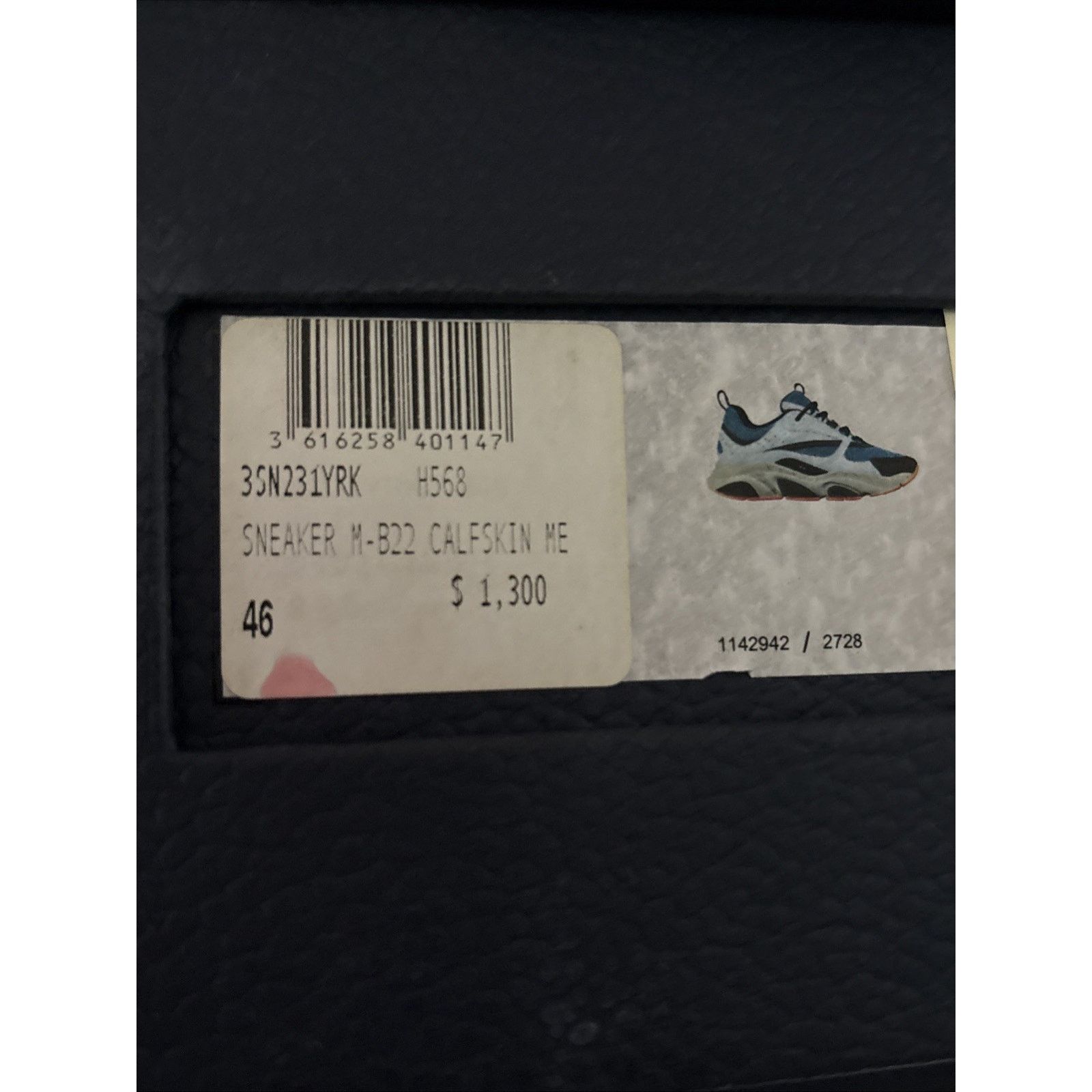 Dior Dior B22 Sneaker ' Light Blue Orange ' | SUPER CLEAN! Size US 13 / EU 46 - 15 Thumbnail
