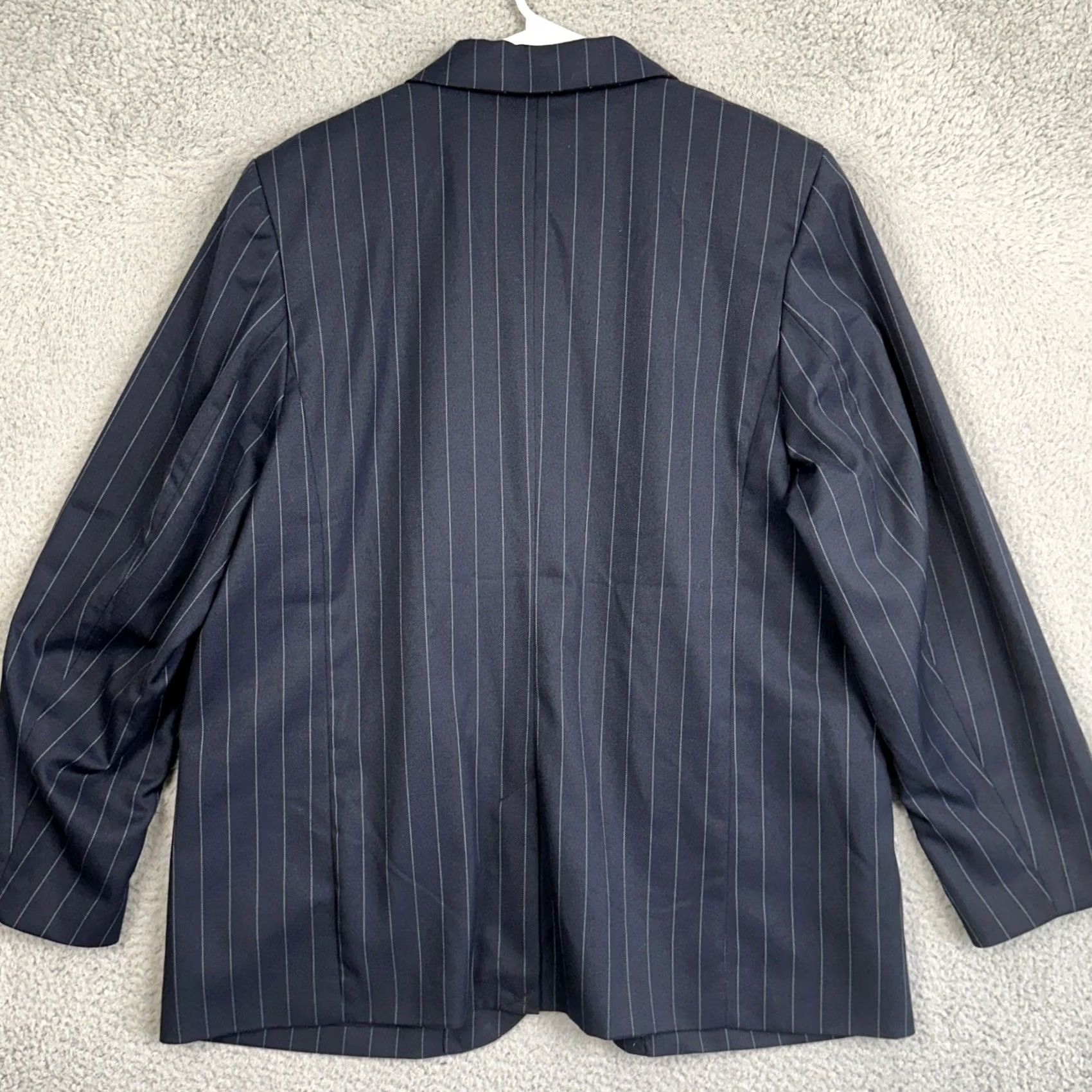 H&M H&M Divided Blazer Women L Dark Navy Pinstripe Office Size L / US 10 / IT 46 - 2 Thumbnail