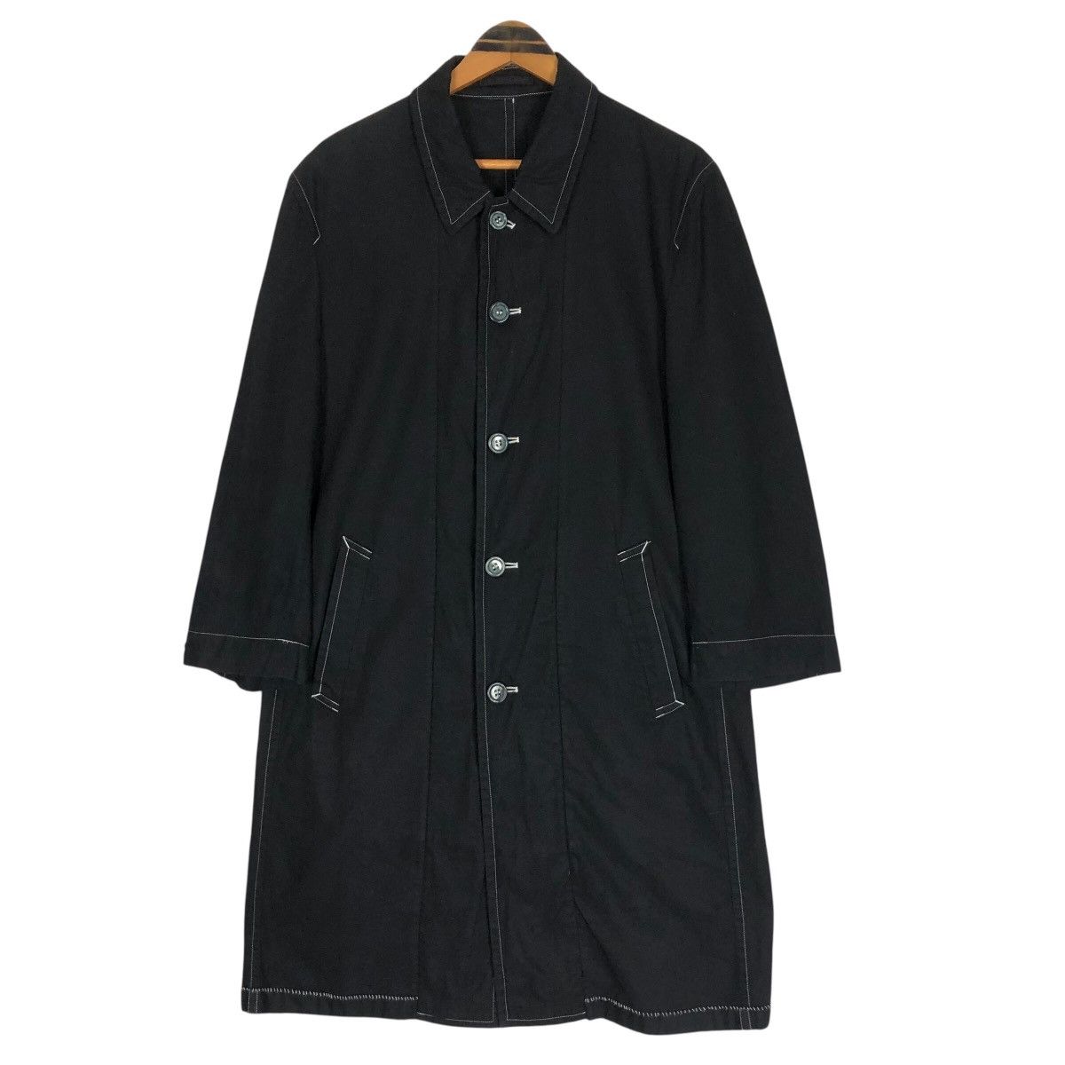 Comme des Garcons Homme Comme Des Garcons Homme S/S 1998 Rope Stitching Car Coat Size US M / EU 48-50 / 2 - 1 Thumbnail