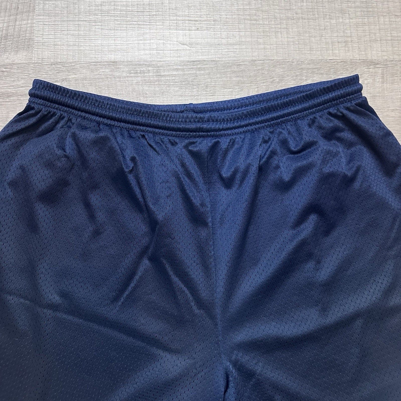 Nike Nike Navy Blue Black Tag Mesh Shorts Hoops Mens Large Y2K Size US 32 / EU 48 - 4 Thumbnail