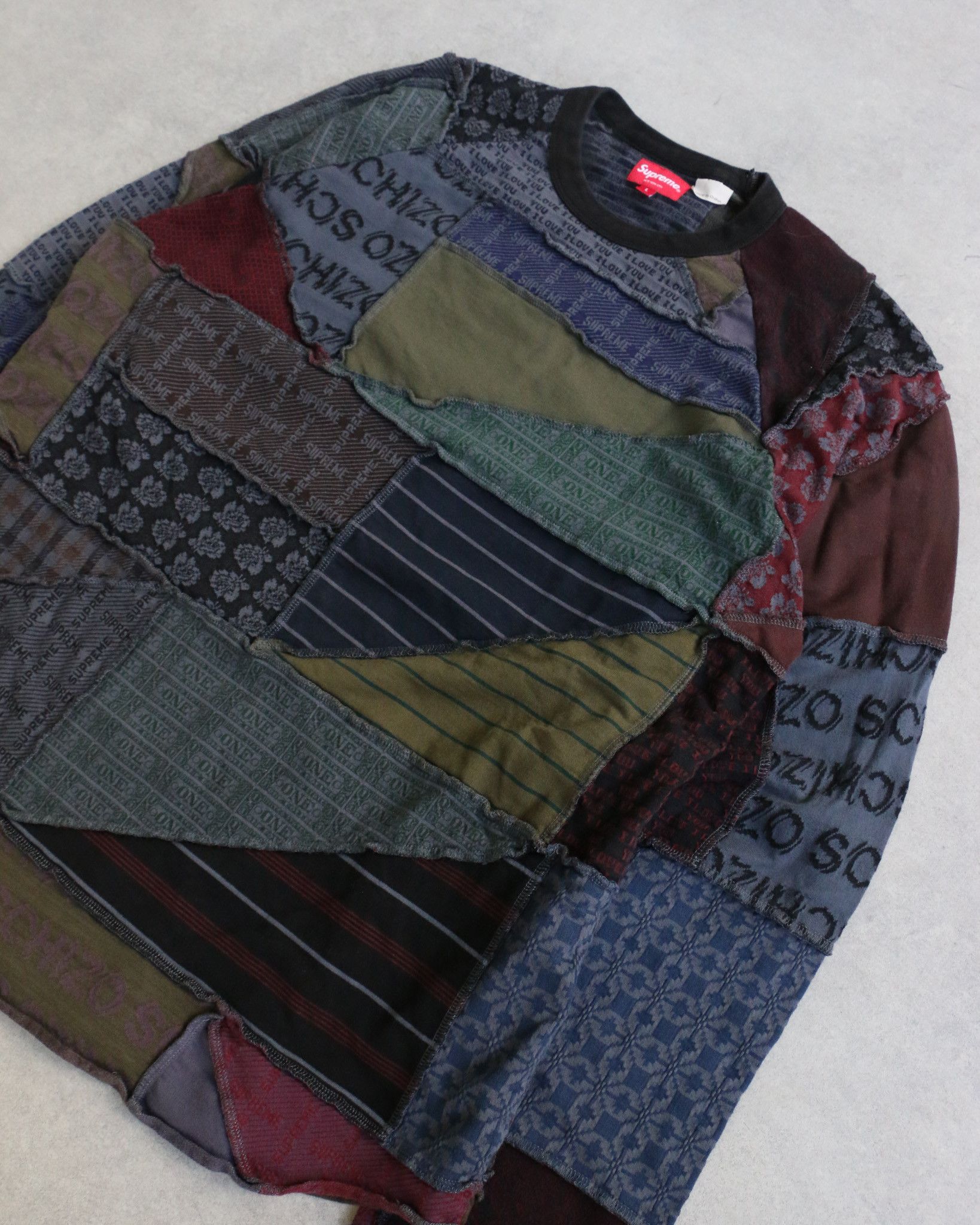 Supreme Supreme Schizo Jacquard Patchwork L/S Sweater Size US L / EU 52-54 / 3 - 2 Thumbnail