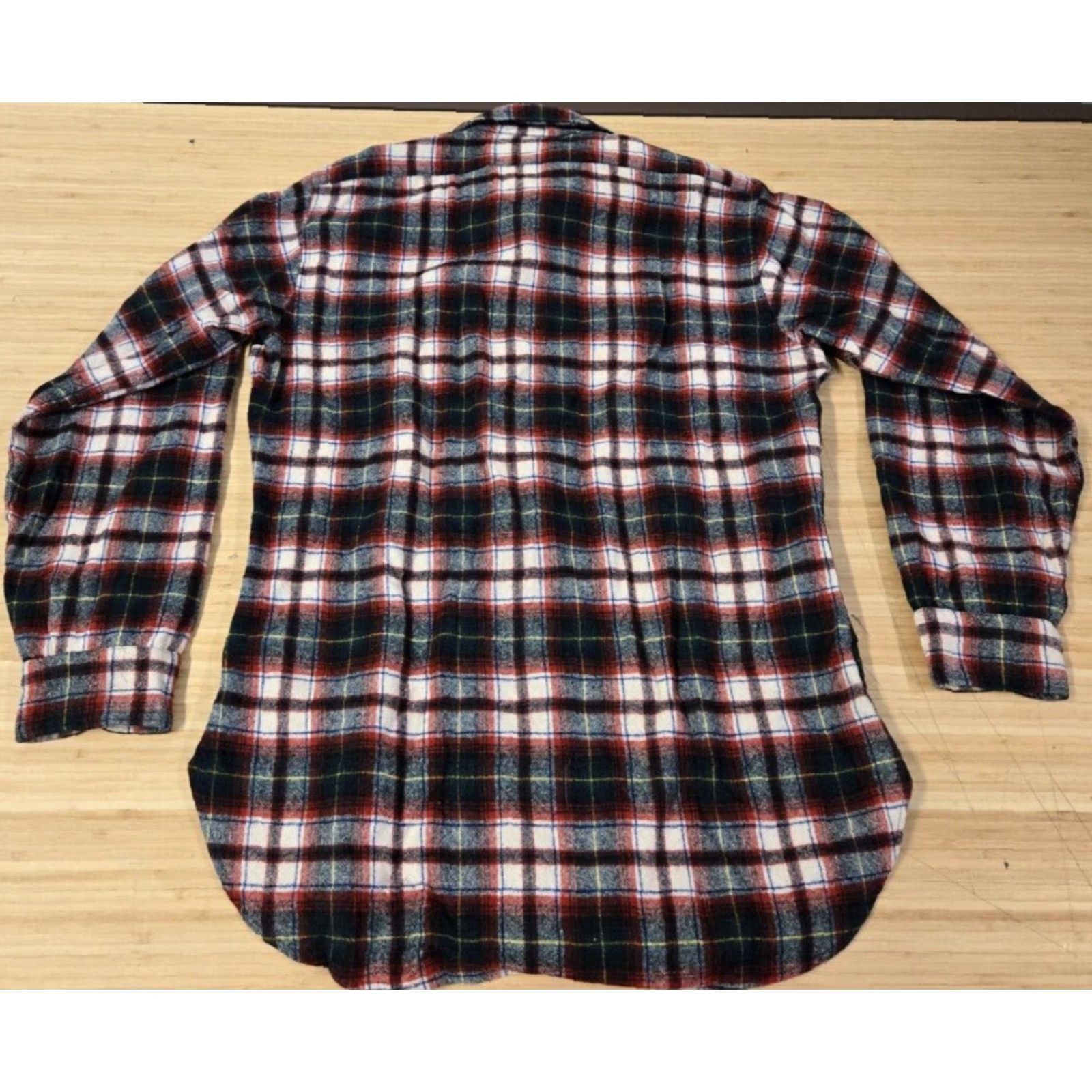 Pendleton VINTAGE Pendleton Shirt Beatrice Dress Tartan Plaid Wool Long Sleeve Button-Up Mens M Red USA Size 40R - 5 Thumbnail
