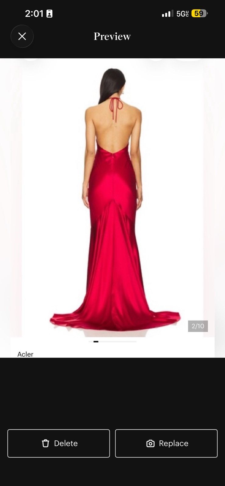 Acler Nwot Unworn Acler ACLER Tarnacre Gown inCrimson size 14 Size L / US 10 / IT 46 - 2 Thumbnail