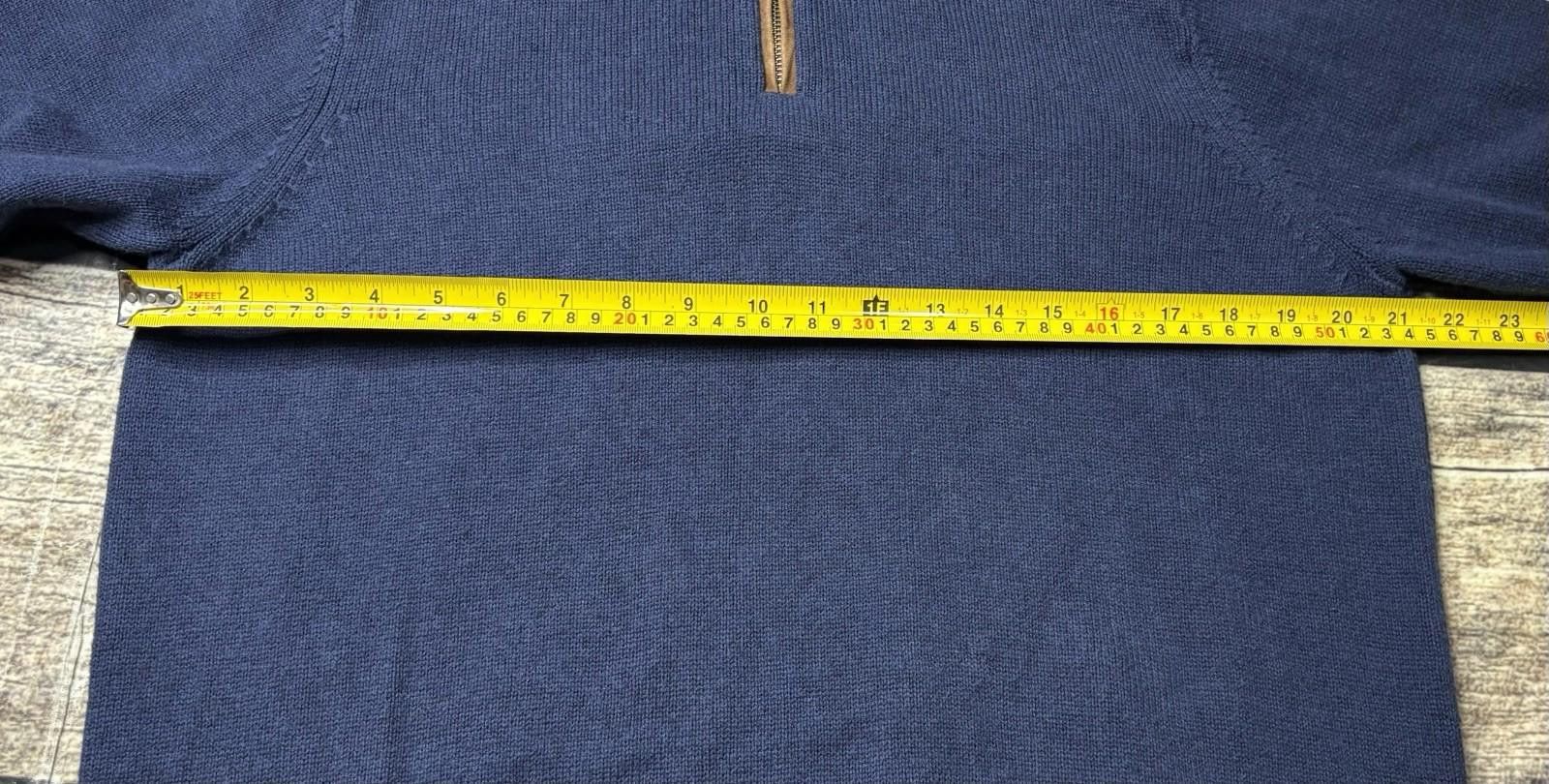 Vineyard Vines Vineyard Vines Sweater Mens M Merino Wool 1/4 Zip Patch Size US M / EU 48-50 / 2 - 11 Thumbnail