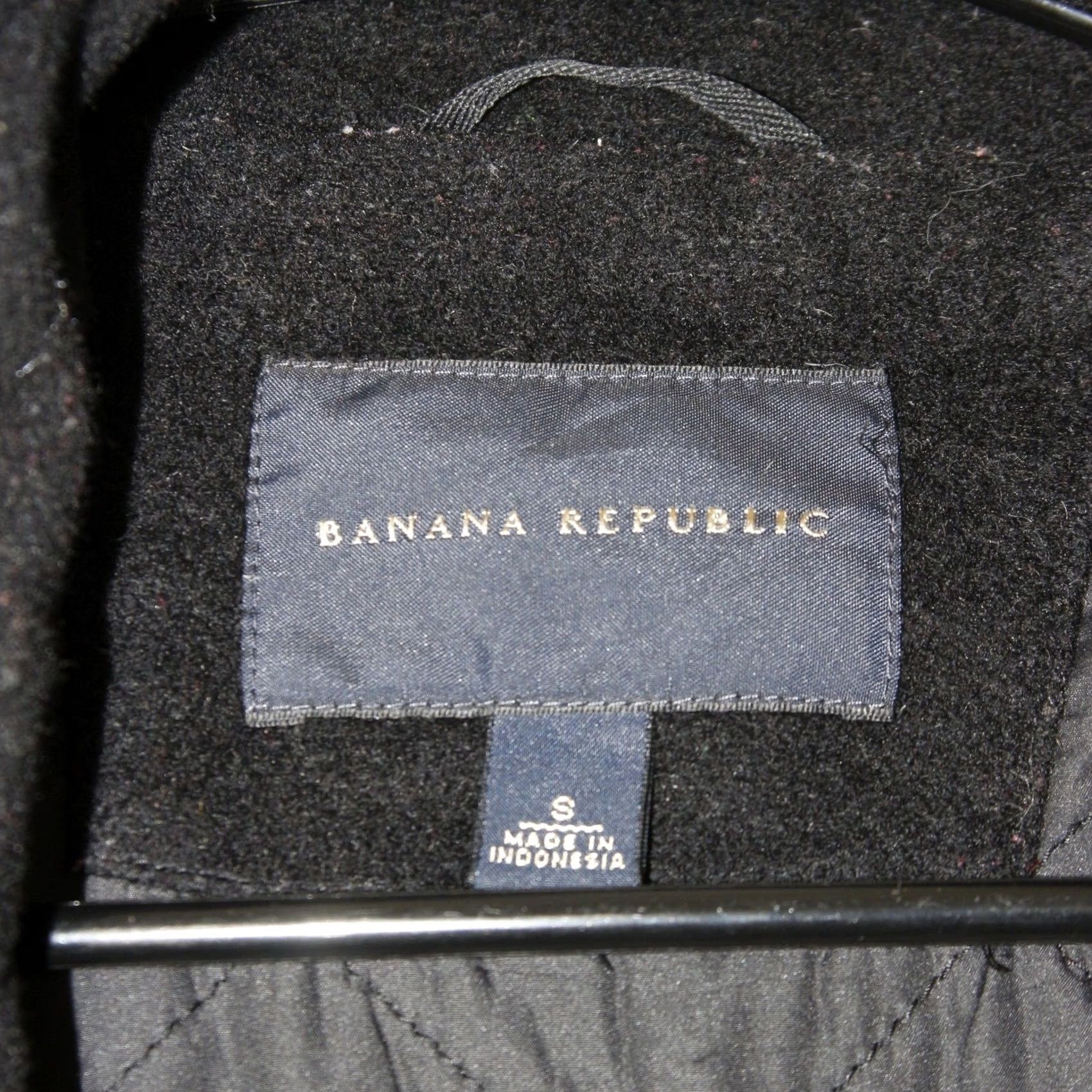 Banana Republic Banana Republic Wool Blend Field Jacket Mens S Black Full Zip Quilted Lining Jacket Size US S / EU 44-46 / 1 - 2 Thumbnail