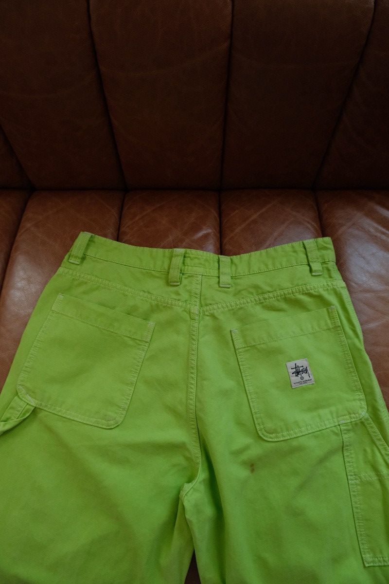 Stussy Lime Double Knee Workwear Pants Size US 32 / EU 48 - 7 Thumbnail