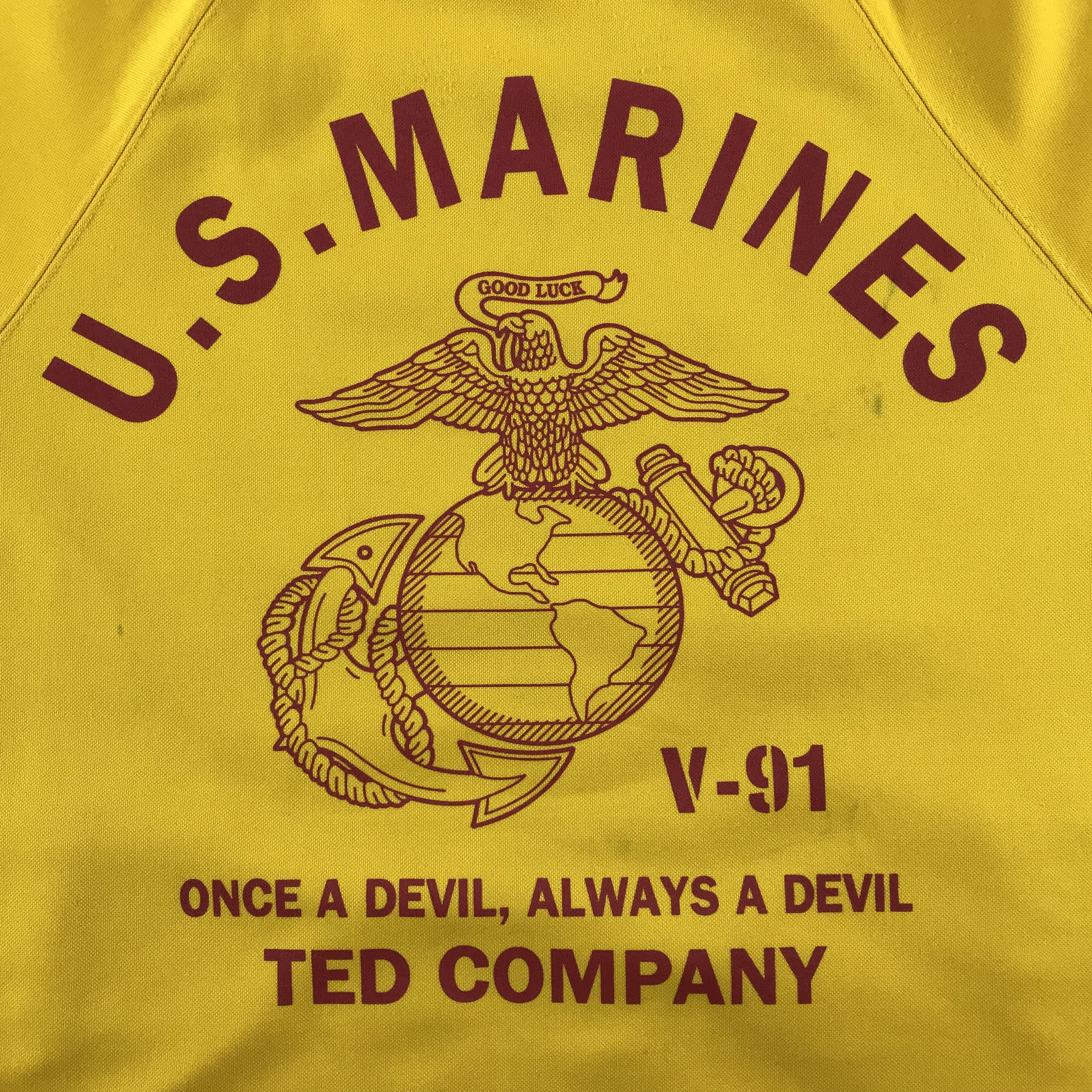 Tedman Ted Company Lucky Red Devil U.S Marines Zip-up Track Jacket Size US L / EU 52-54 / 3 - 5 Thumbnail