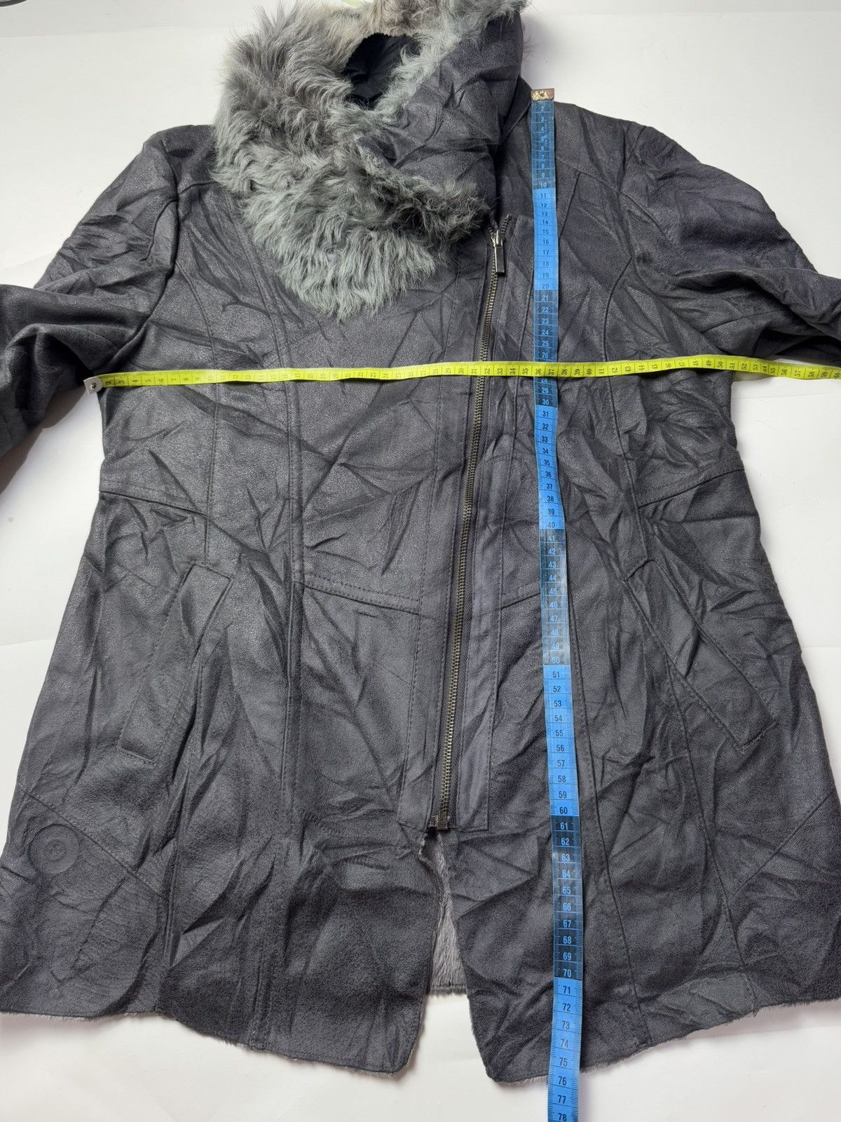 If Six Was Nine ASYMMETRICAL FUR SUEDE JACKET SEDITIONARIES PUNK STYLE Size US M / EU 48-50 / 2 - 7 Thumbnail