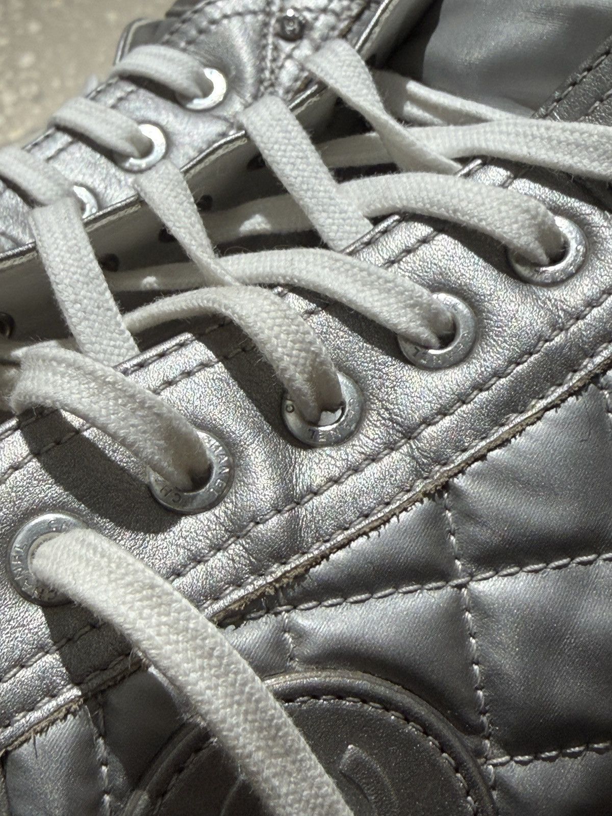 Chanel Chanel silver sneakers Size US 10 / IT 40 - 10 Thumbnail