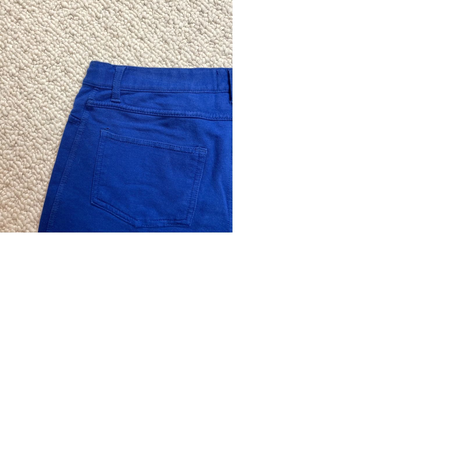 Vintage F&F Chino Pants Womens 26x30 Blue Skinny Cotton Solid Low Rise Stretch Slacks - Vintage Size 28" / US 6 / IT 42 - 9 Thumbnail