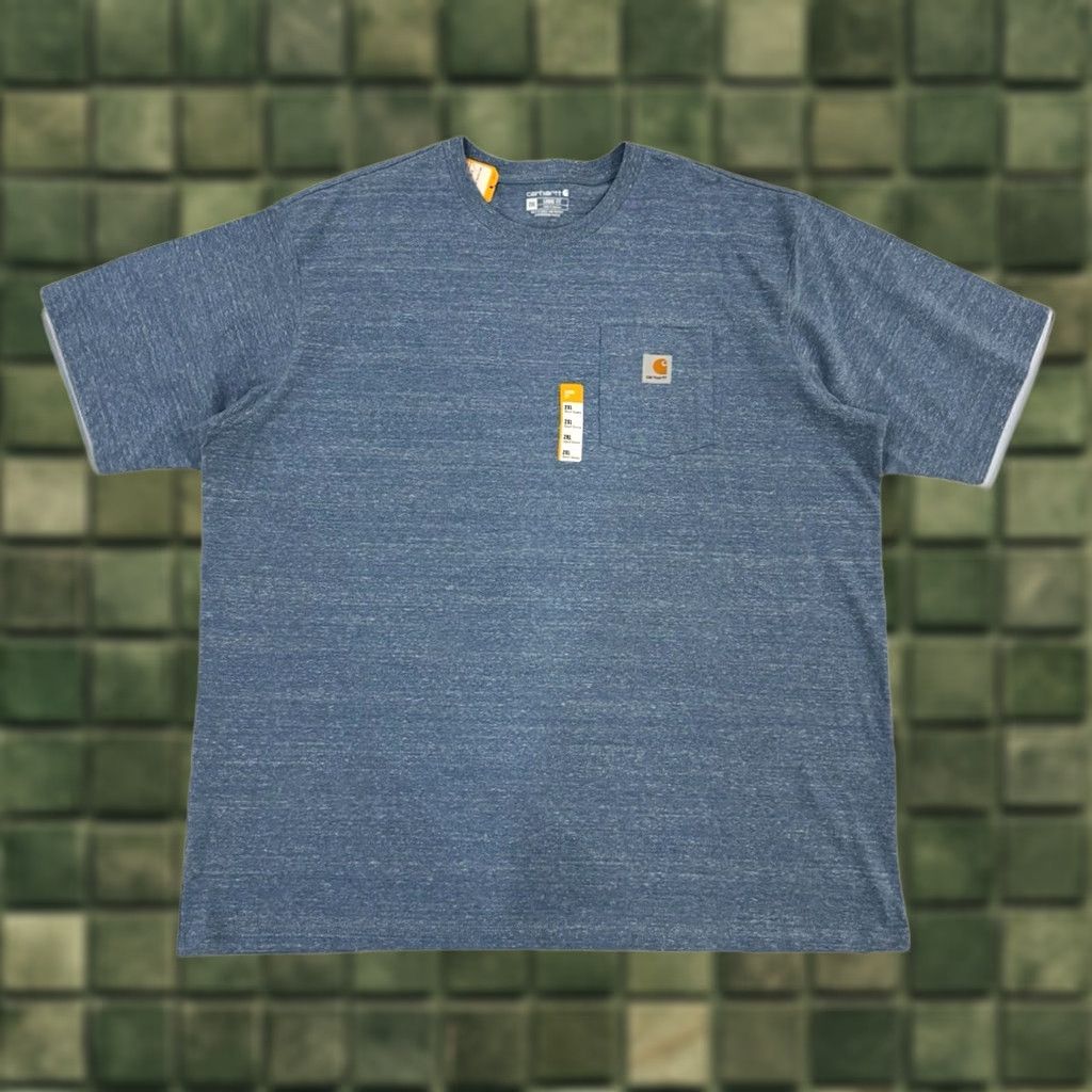 Carhartt Carhartt Shirt Heavyweight Blue T-Shirt Mens 2XL Loose Fit Pocket-Tee Workwear Size US XXL / EU 58 / 5 - 1 Thumbnail