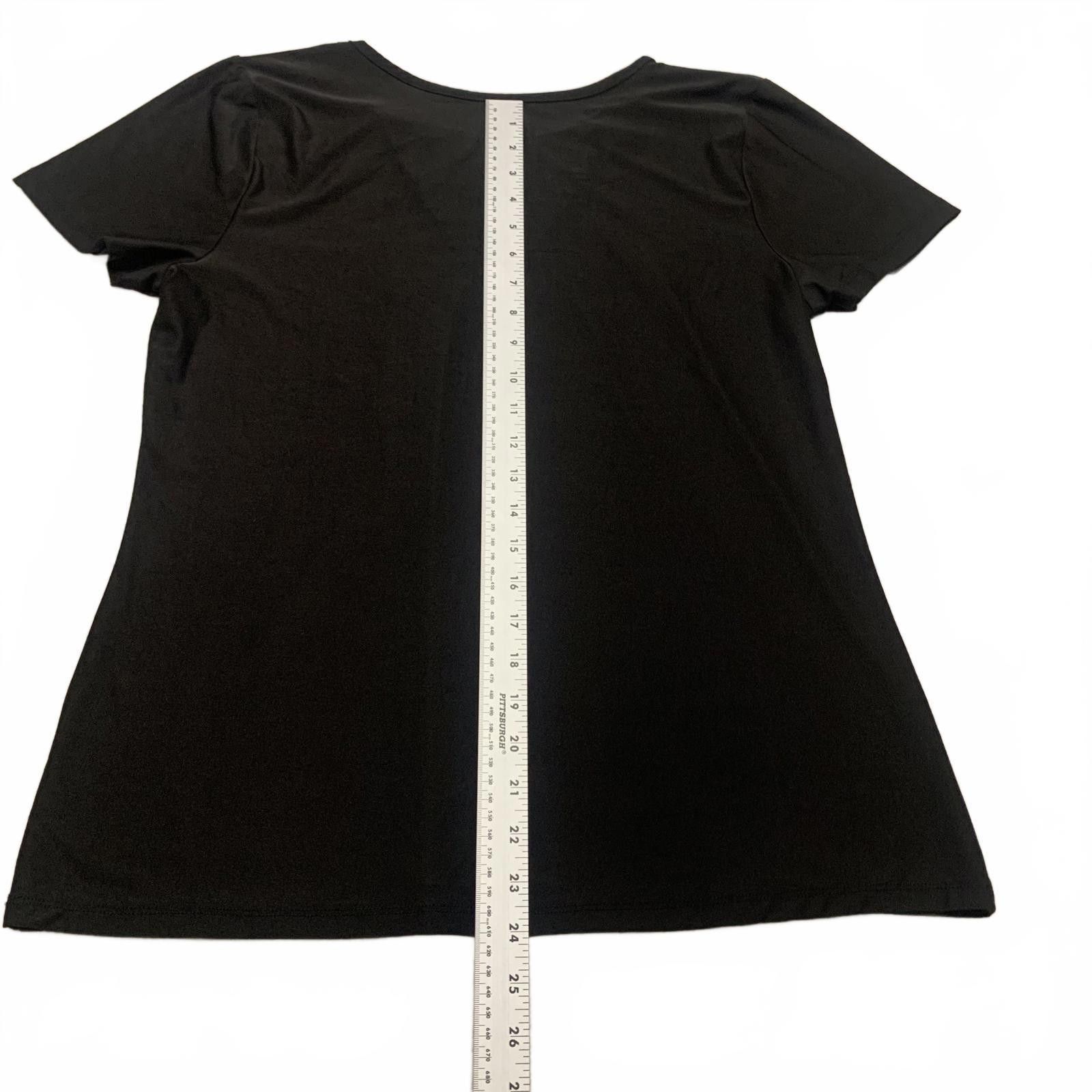 Other ABS Women's X-Large Black Short Sleeve Top Size XL / US 12-14 / IT 48-50 - 9 Thumbnail