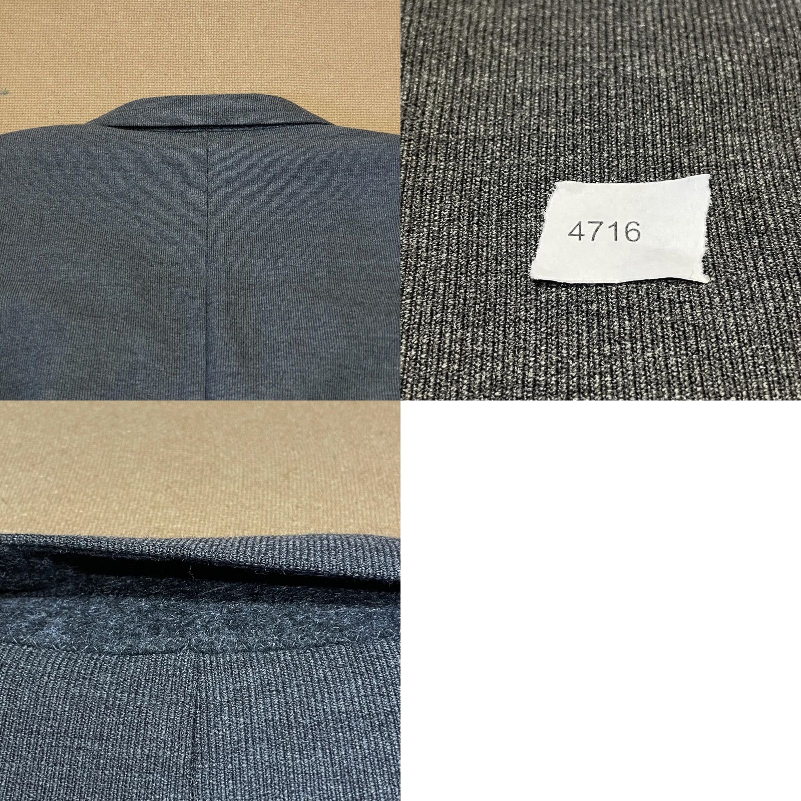 Oscar De La Renta Oscar de la Renta Blazer Mens 44 Long Gray 100% Wool 3 Button Flap Pockets Lined Size 44R - 10 Thumbnail