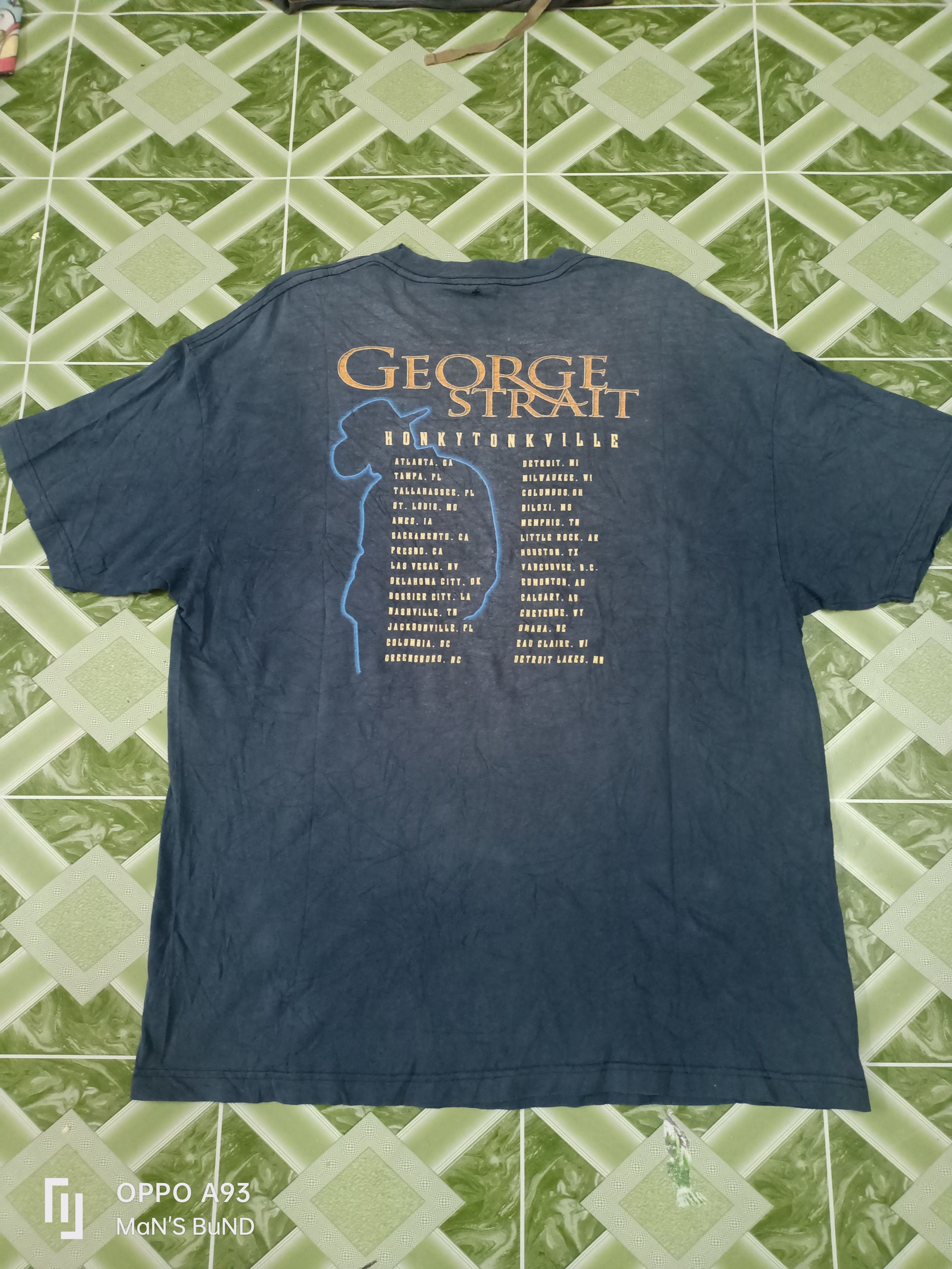Band Tees × Vintage Vintage 90s GEORGE STRAIT HonkyTonkVille Size US XXL / EU 58 / 5 - 2 Thumbnail
