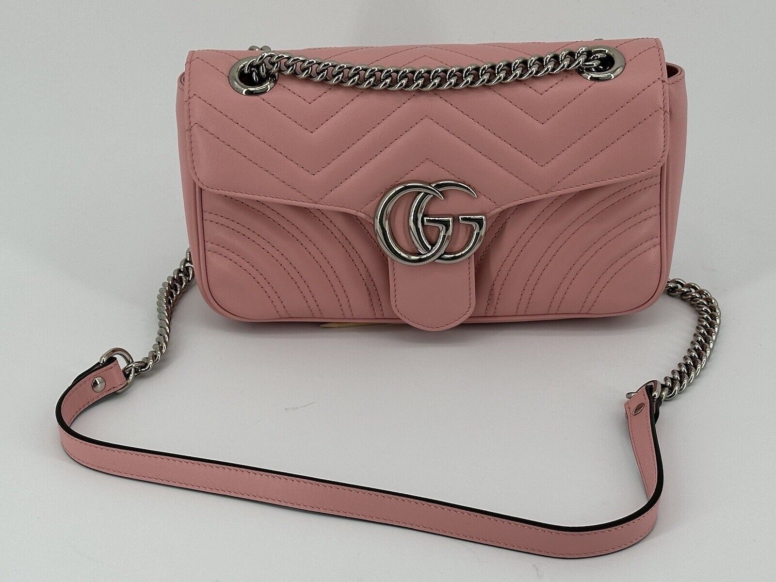 image of New Gucci Marmont Schoulderbag in Rose, Women's