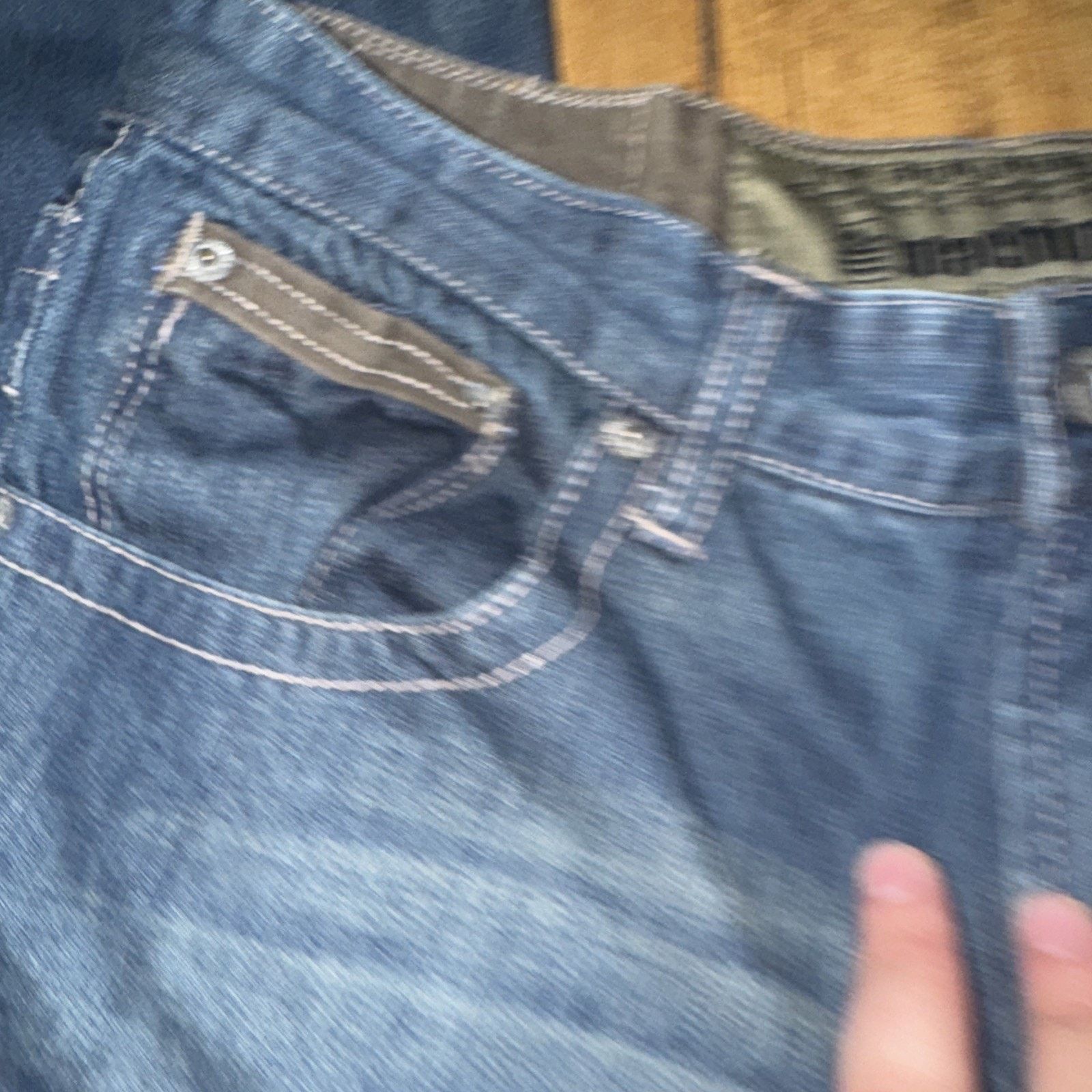 Vintage Machine Clothing Company 30x33 Denim Blue Jeans Size US 30 / EU 46 - 6 Thumbnail