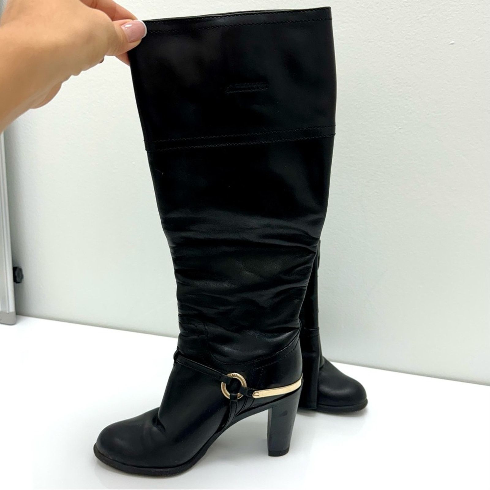 Dior Christian Dior Black Leather Boots, size 37 Size US 7 / IT 37 - 5 Thumbnail