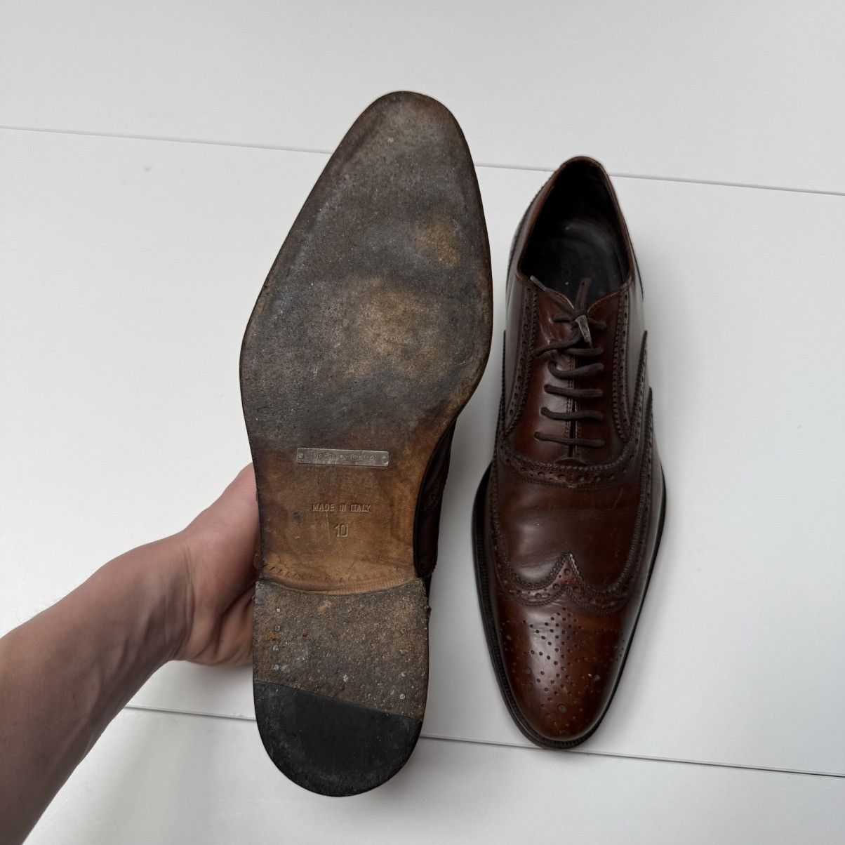 Dolce & Gabbana Vintage dolce gabbana formal oxfords leather shoes boots Size US 10 / EU 43 - 4 Thumbnail