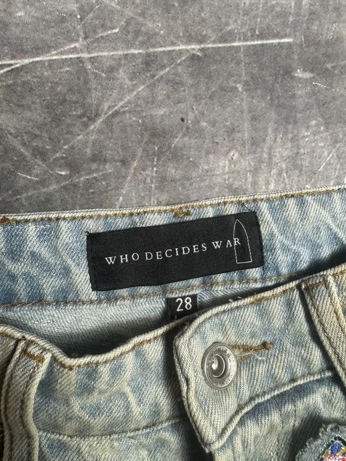Who Decides War Who Decides War Coliseum Fusion Patchwork Jeans Size US 28 / EU 44 - 13 Thumbnail