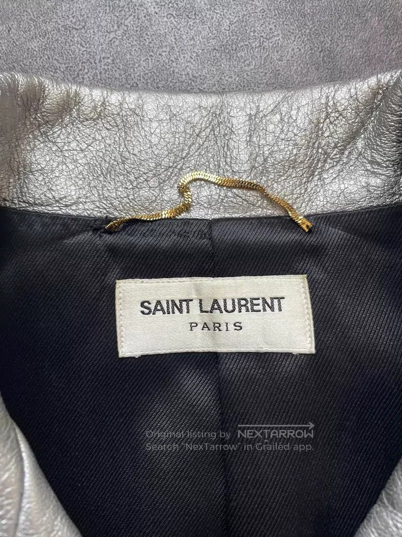 Saint Laurent Paris Saint Laurent Paris Zipper Leather Jacket Size XS / US 0-2 / IT 36-38 - 4 Thumbnail