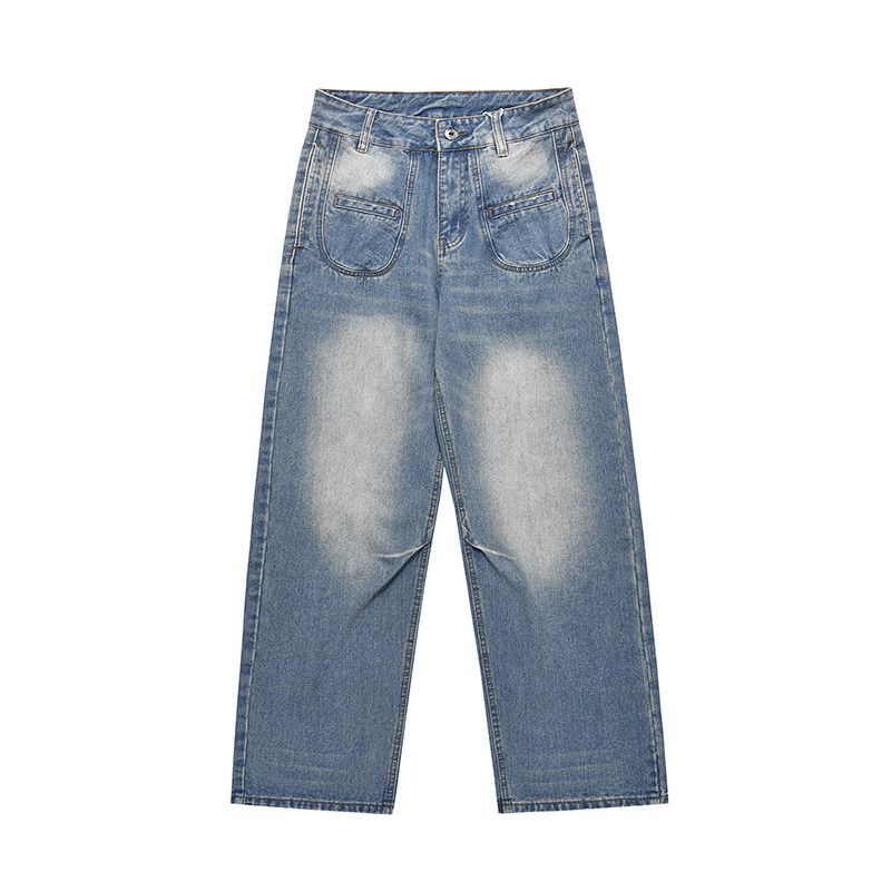 Japanese Brand American hip-hop style multi-pocket patchwork washed jeans Size US 32 / EU 48 - 1 Thumbnail