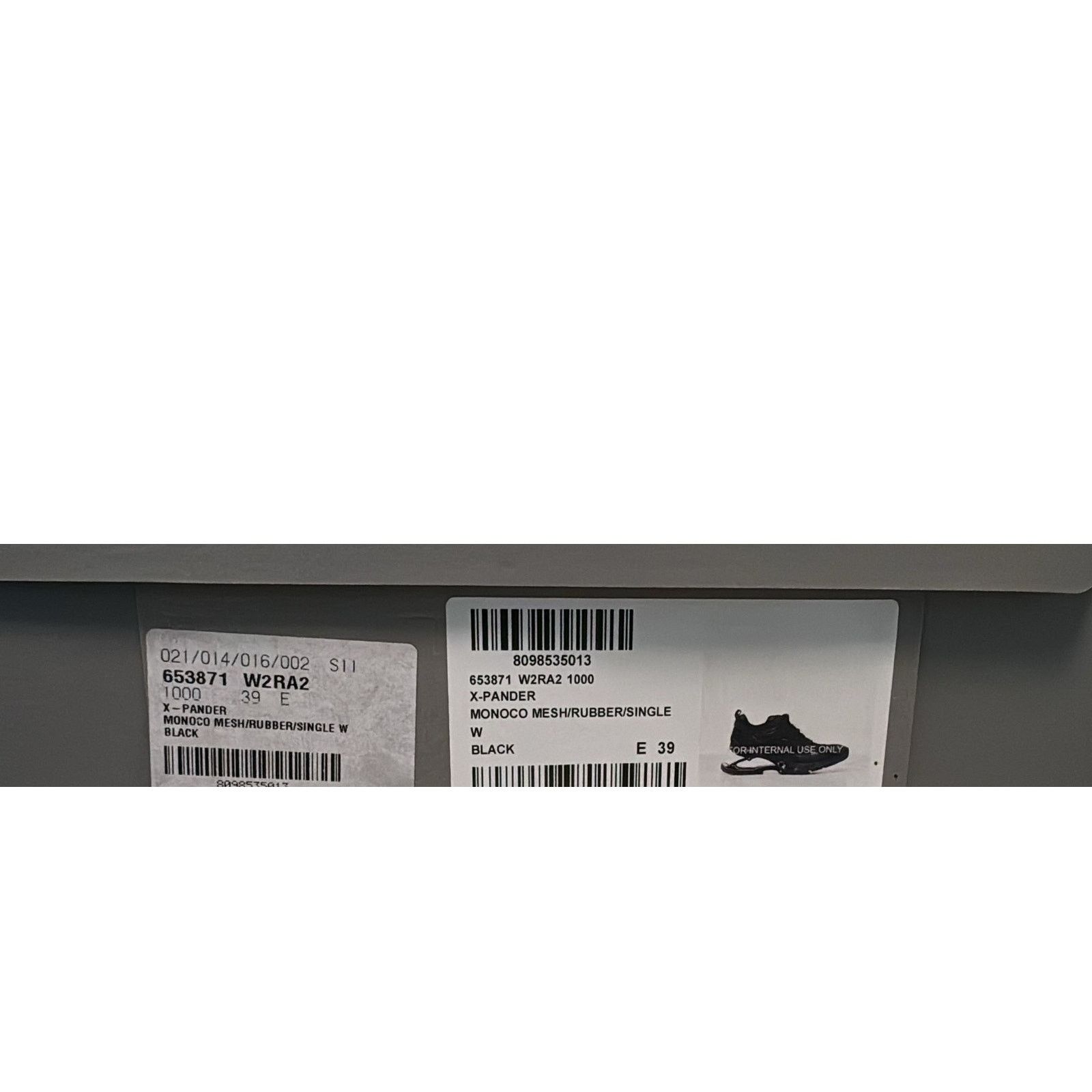 Balenciaga o1rshd1 Mesh Rubber Single X-Pander Sneakers in Black Size US 6 / EU 39 - 22 Thumbnail