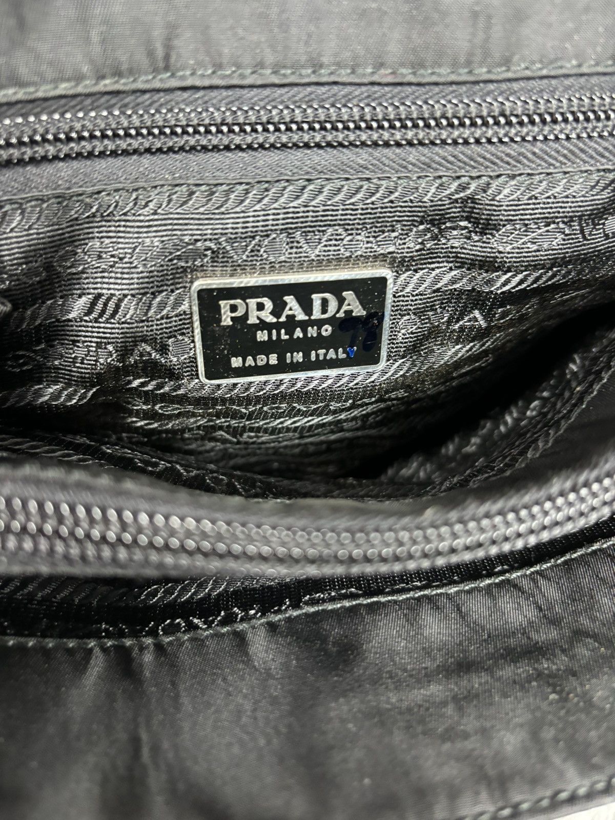 Prada Prada Black Nylon Tote Bag Size ONE SIZE - 8 Thumbnail