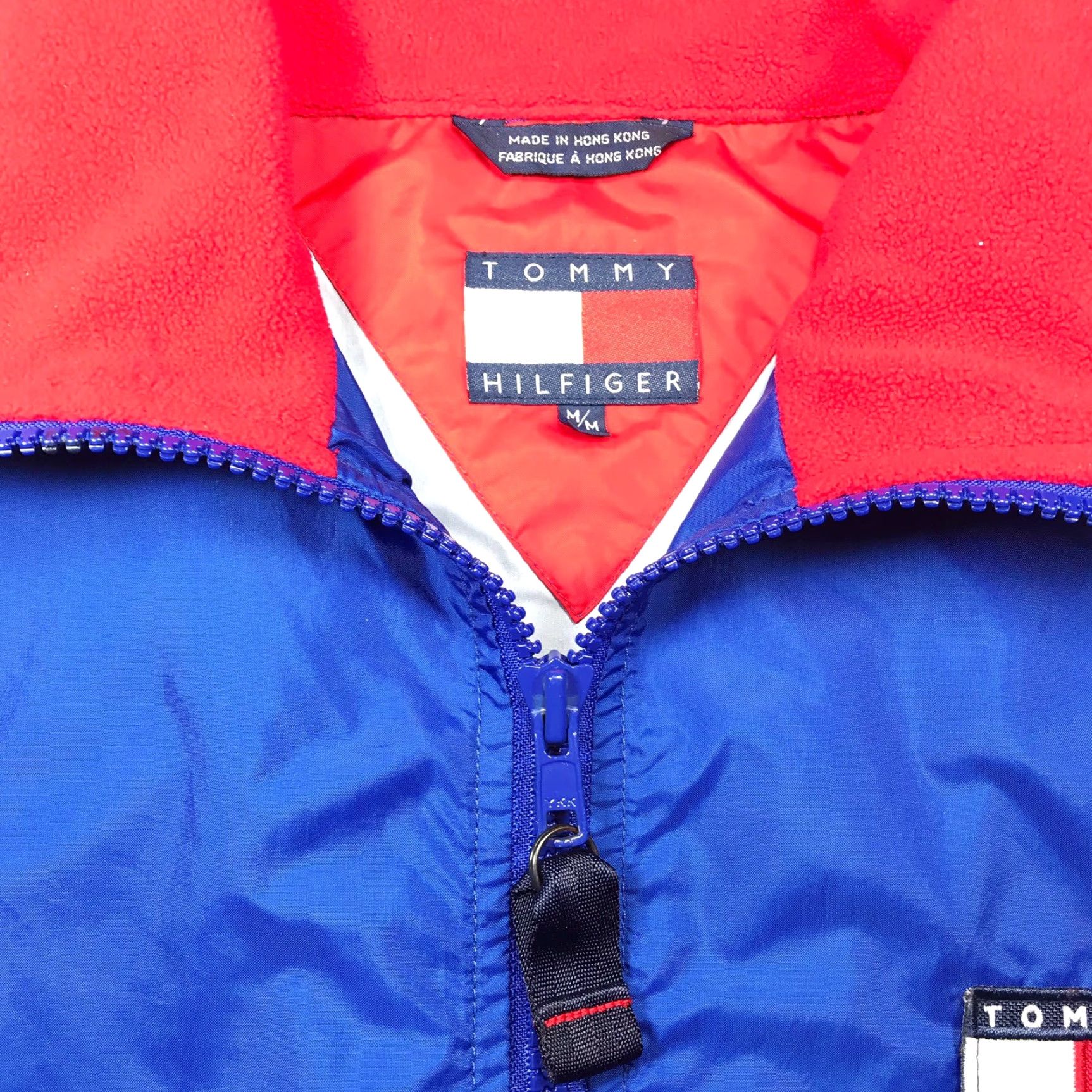 Tommy Hilfiger VINTAGE Tommy Hilfiger Windbreaker Jacket Mens Medium Blue Nylon Zip Full Lightweight Autumn Spring Winter Summer Hiking Walking Golf Size US M / EU 48-50 / 2 - 3 Thumbnail