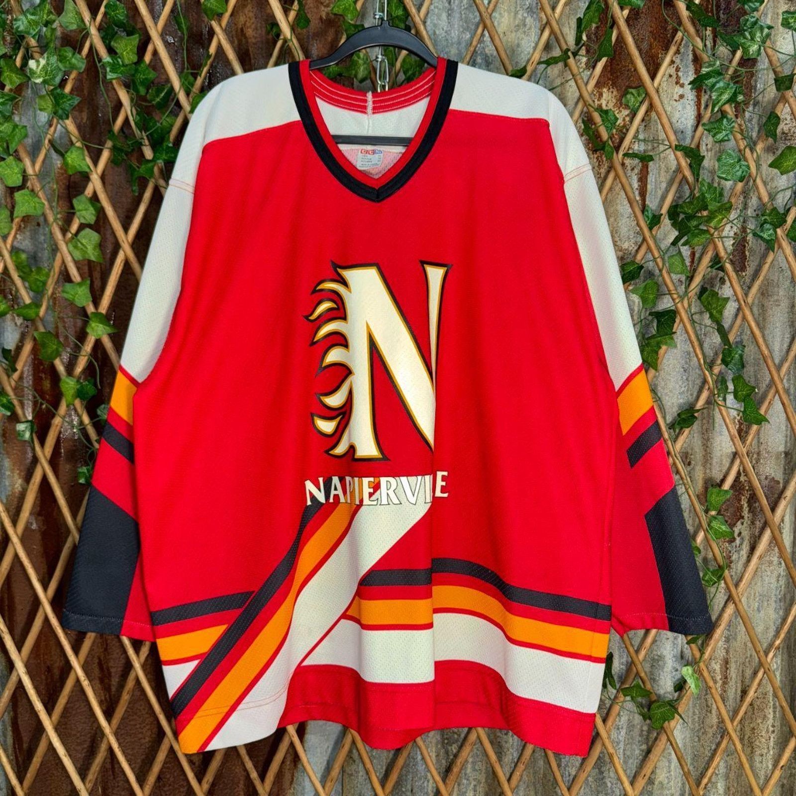 Vintage Vintage y2k napierville flame 1990s canada hockey jersey Size US XL / EU 56 / 4 - 1 Thumbnail