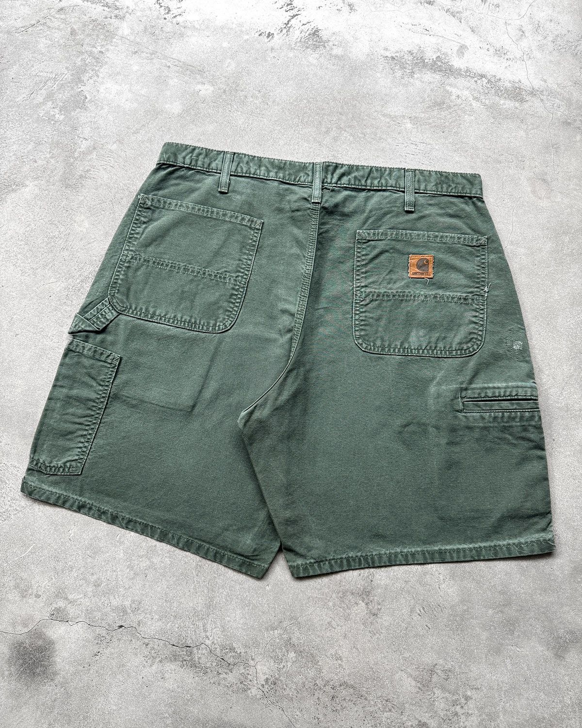 Carhartt Olive Green Vintage Carhart Shorts Carpenter B144 OLV Size US 32 / EU 48 - 3 Thumbnail