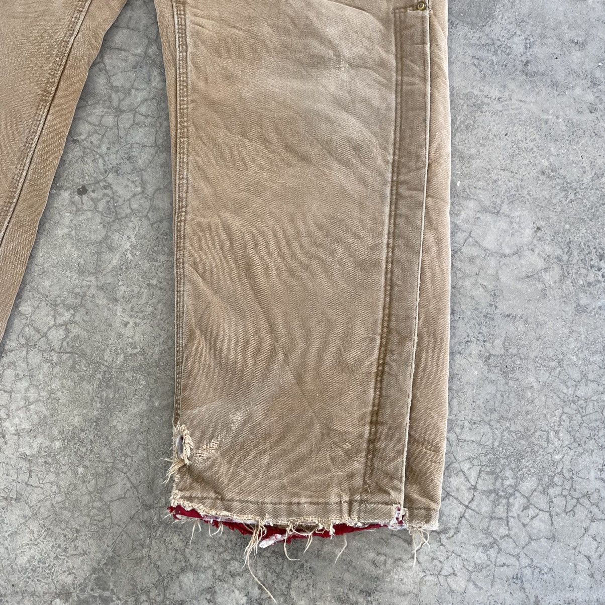 Carhartt VTG Carhartt Insolation Lined Faded Tan Workwear Pants Size US 33 - 11 Thumbnail