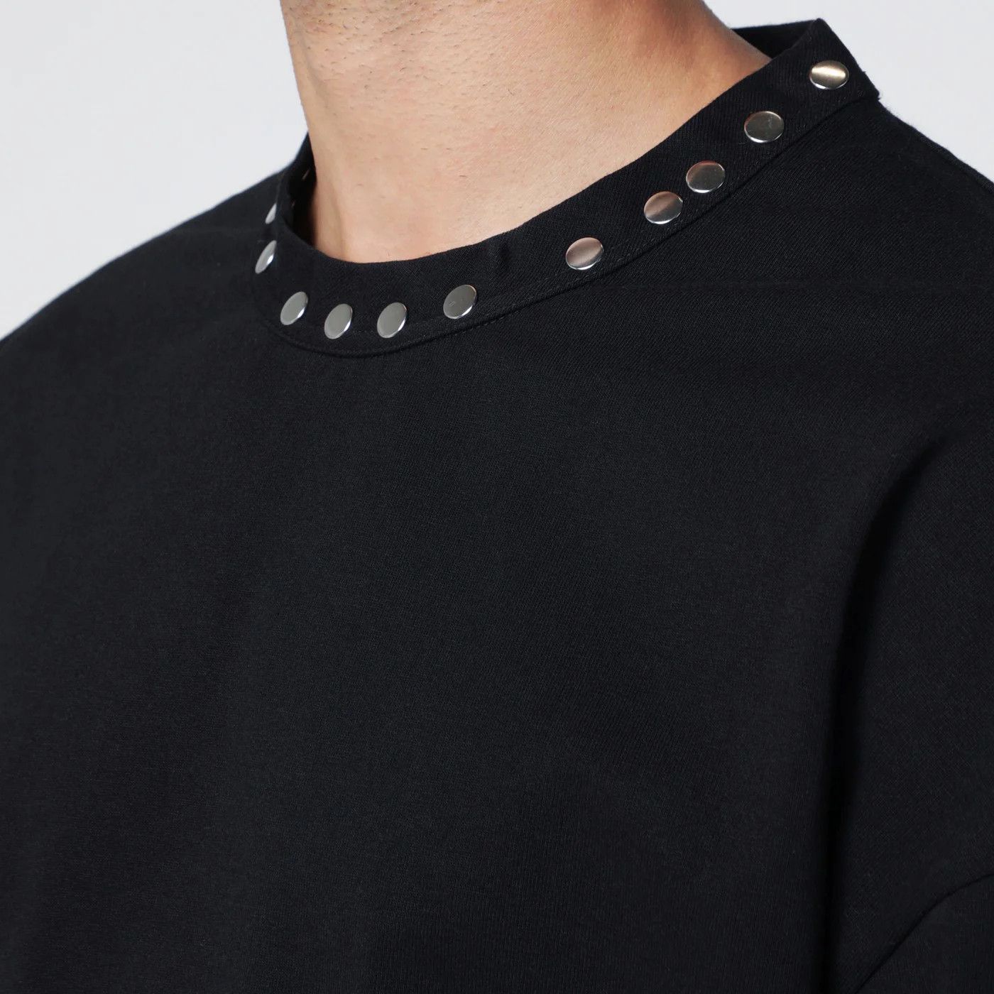 Jil Sander o1d2blof0526 Studs Long Sleeve T-Shirt in Black Size US L / EU 52-54 / 3 - 4 Thumbnail