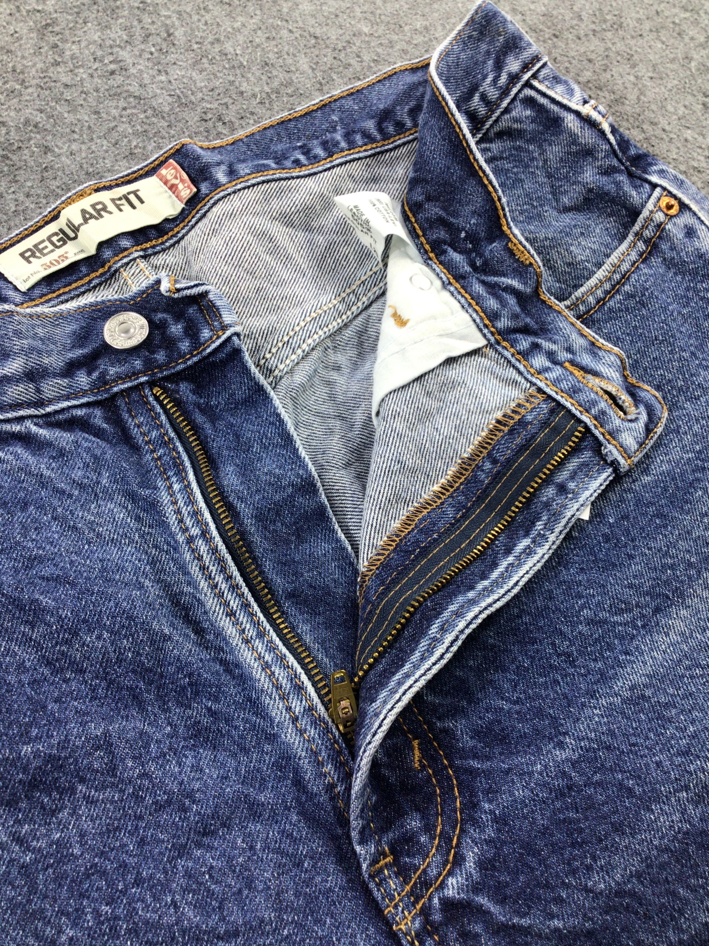 Levi's Vintage Levis 505 Jeans Faded Blue Denim KJ169 Size US 36 / EU 52 - 8 Thumbnail